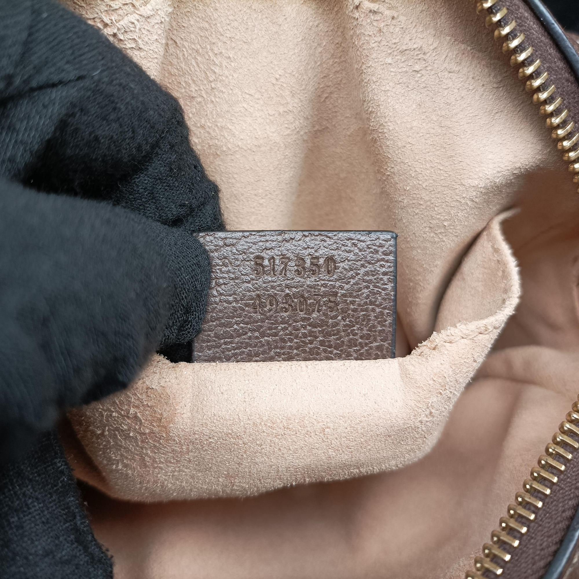 Pre-owned Gucci OPHIDIA Brown×red×green PVC coated canvas×leather 517350 shoulderbag | stylenewstar