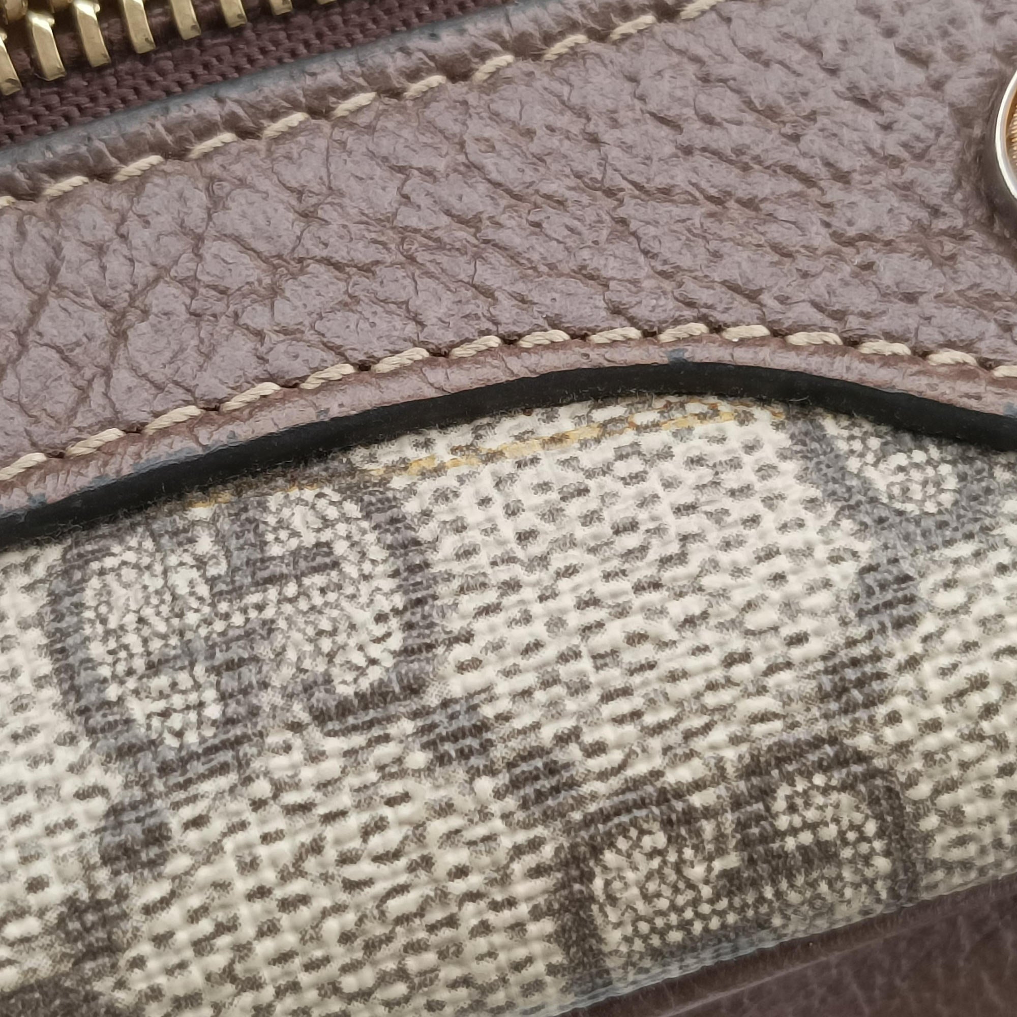 Pre-owned Gucci OPHIDIA Brown×red×green PVC coated canvas×leather 517350 shoulderbag | stylenewstar