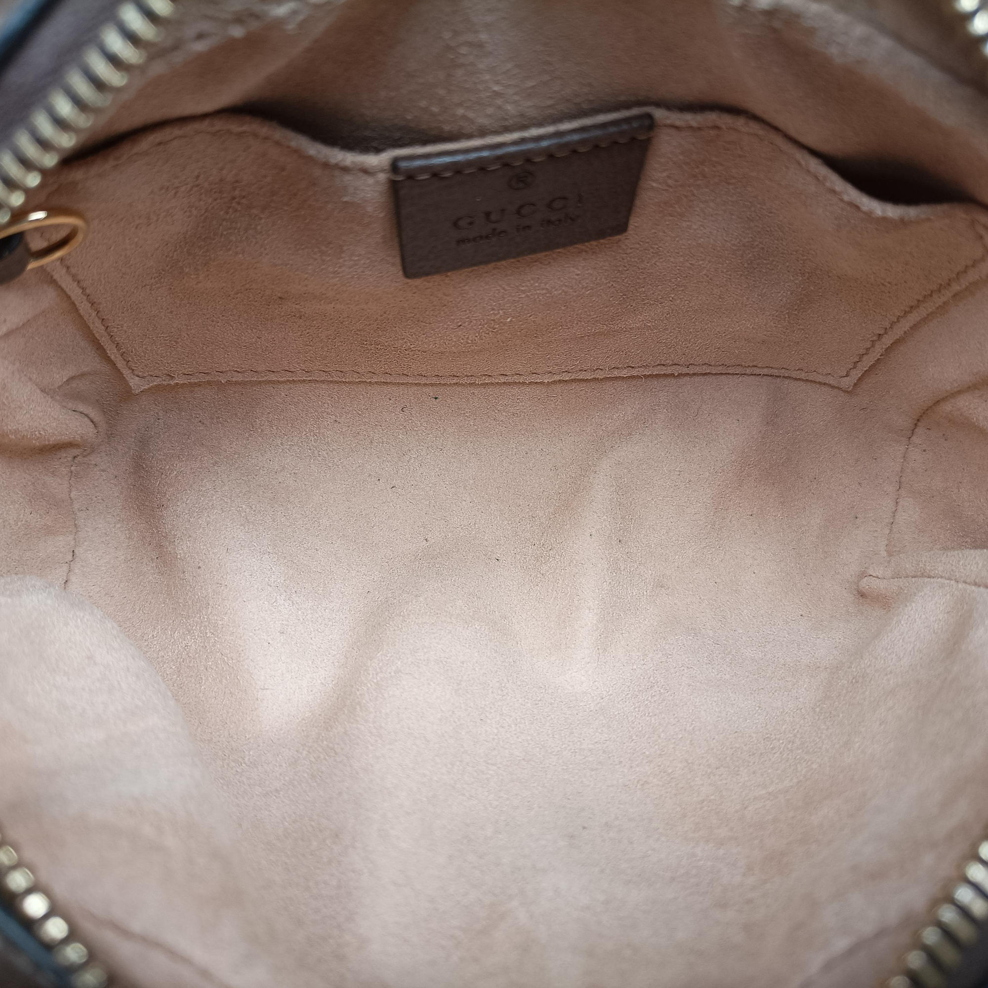 Pre-owned Gucci OPHIDIA Brown×red×green PVC coated canvas×leather 517350 shoulderbag | stylenewstar