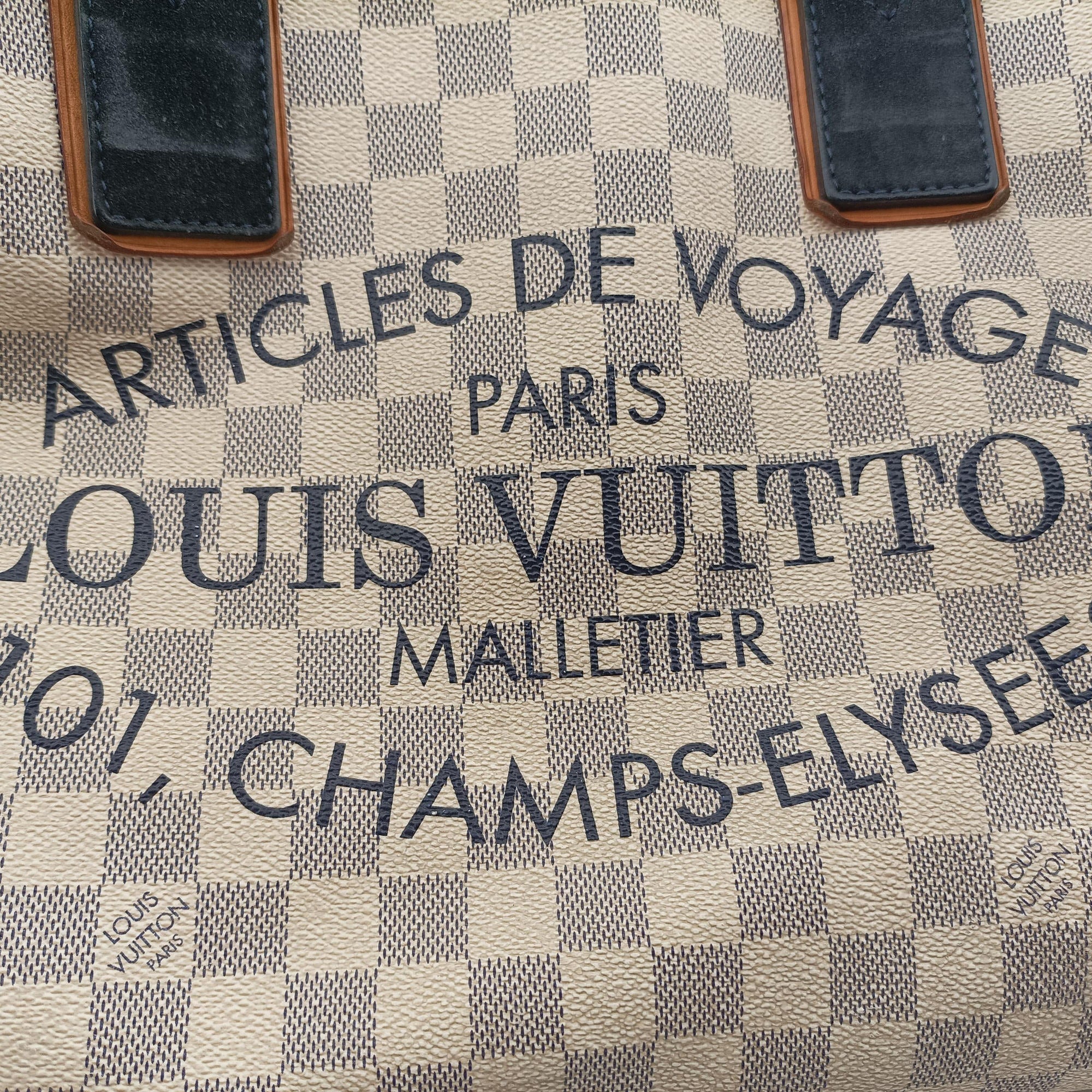 Pre-owned Louis Vuitton Plein Soleil Cabas PM AZUR Damier Canvas N41179 handbag | stylenewstar