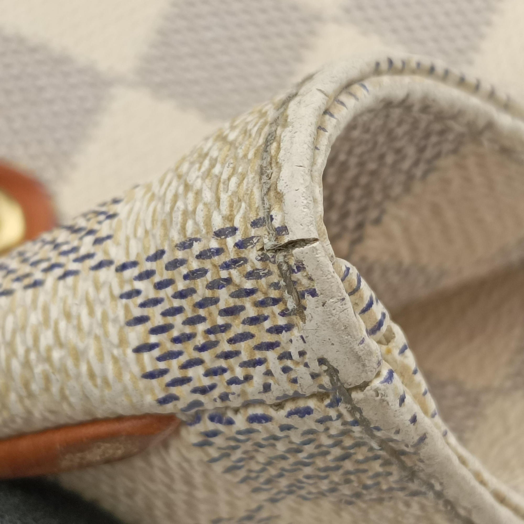 Pre-owned Louis Vuitton Plein Soleil Cabas PM AZUR Damier Canvas N41179 handbag | stylenewstar