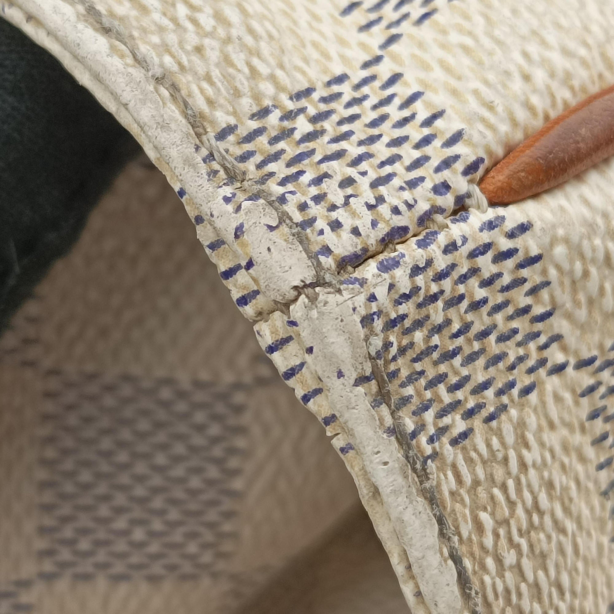 Pre-owned Louis Vuitton Plein Soleil Cabas PM AZUR Damier Canvas N41179 handbag | stylenewstar