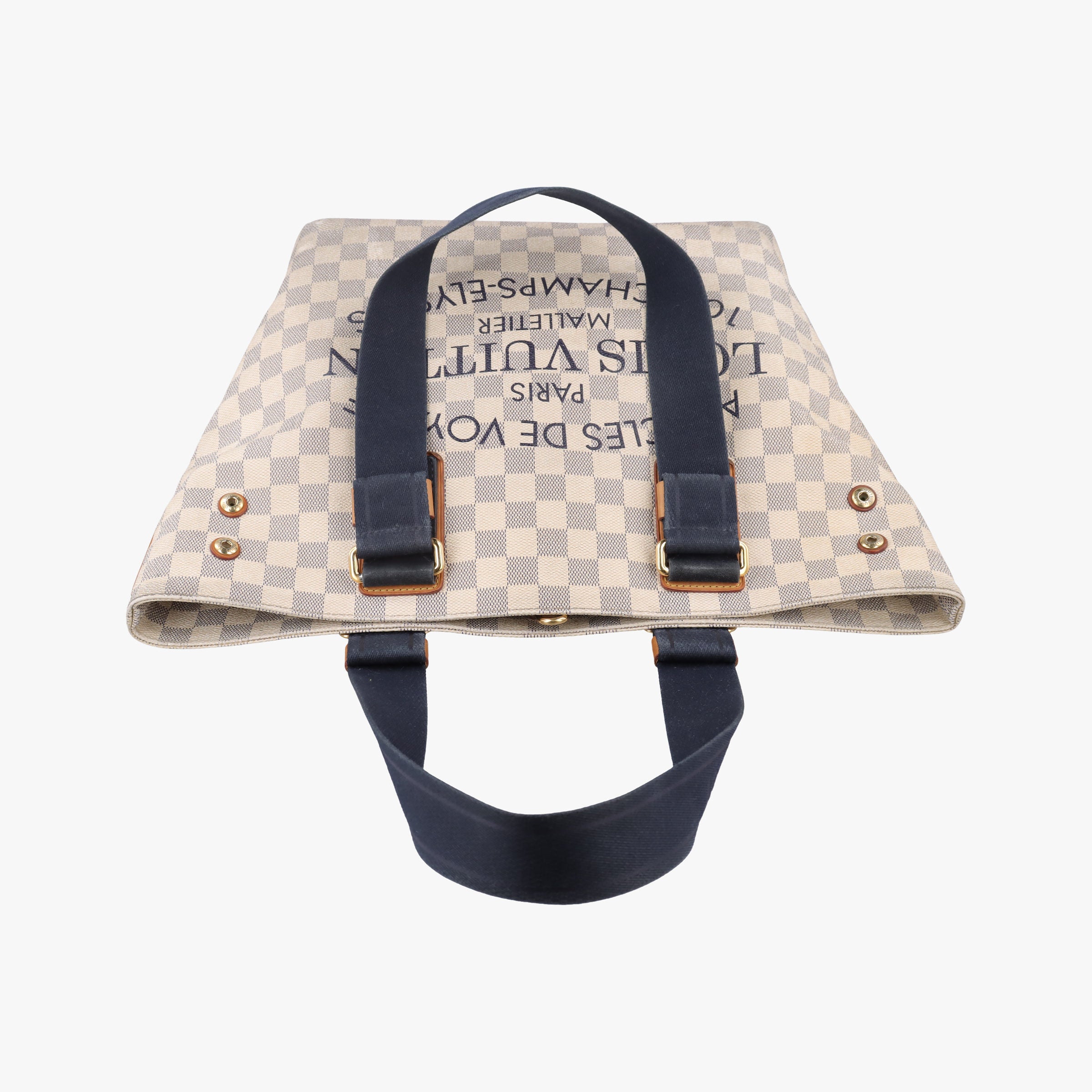 Pre-owned Louis Vuitton Plein Soleil Cabas PM AZUR Damier Canvas N41179 handbag | stylenewstar