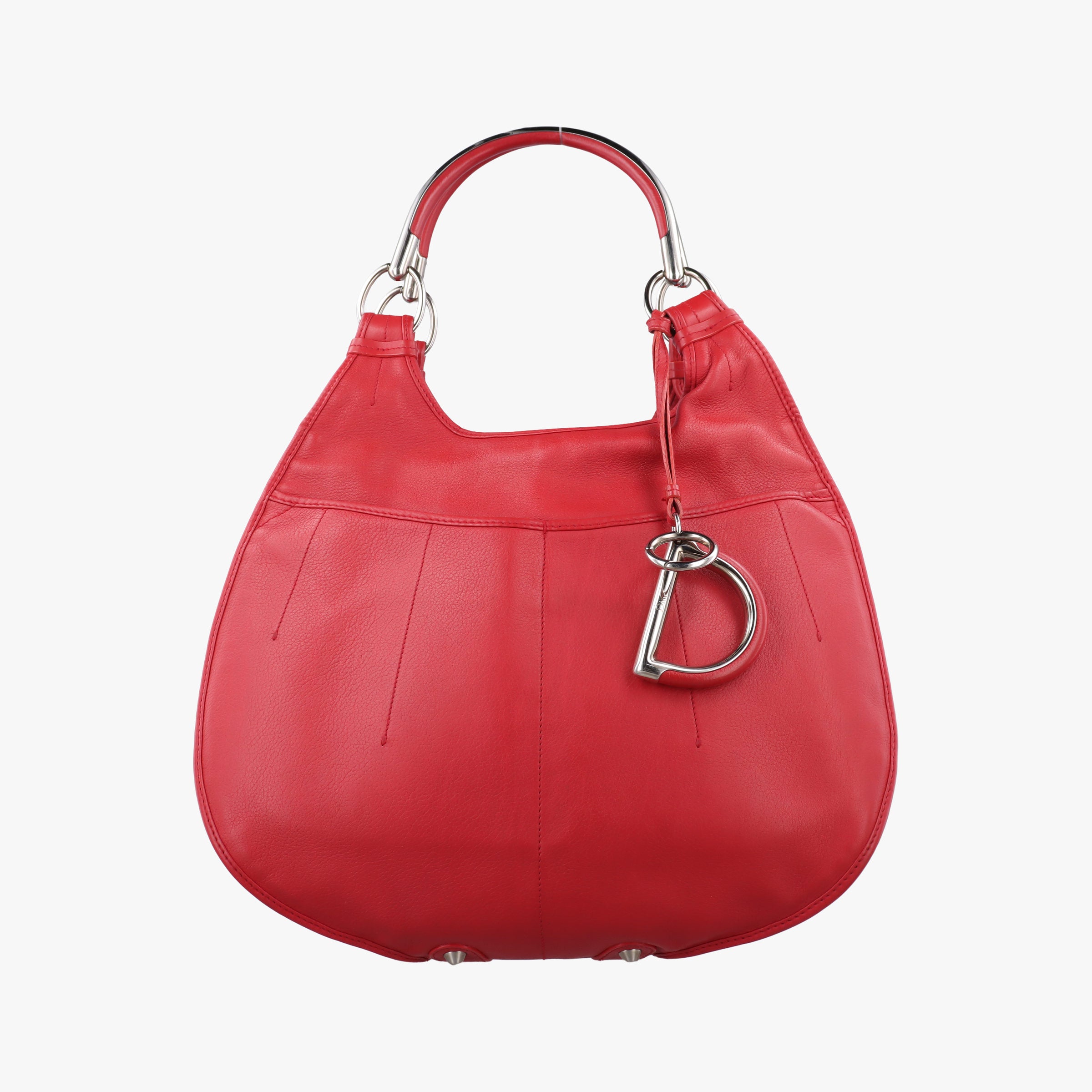 Pre-owned Christian Dior Hobo Red Leather  handbag | stylenewstar