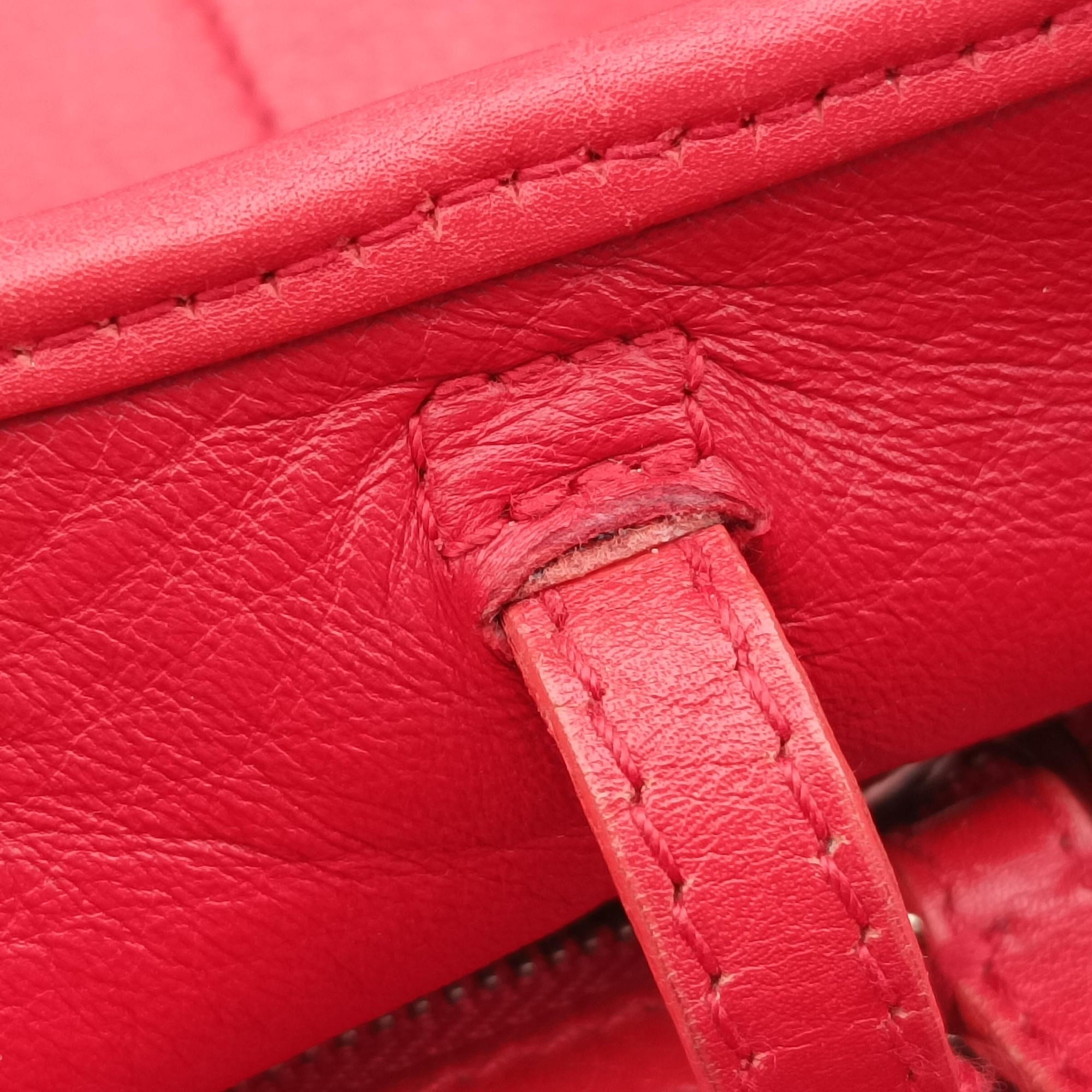 Pre-owned Christian Dior Hobo Red Leather  handbag | stylenewstar