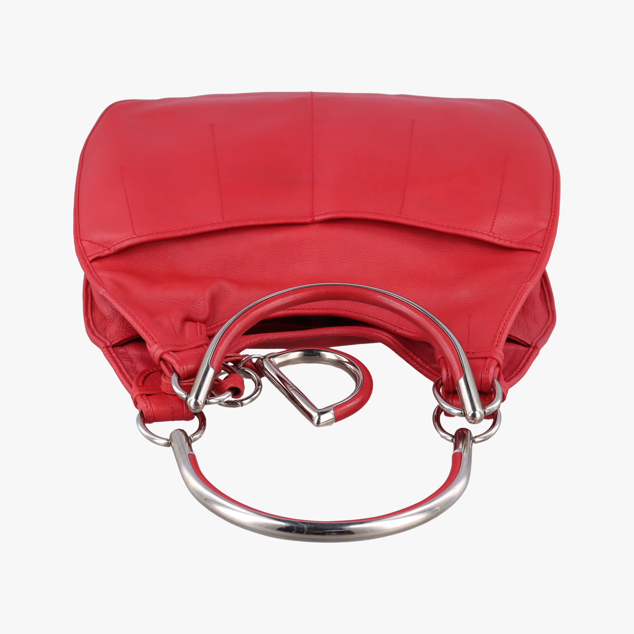 Pre-owned Christian Dior Hobo Red Leather  handbag | stylenewstar
