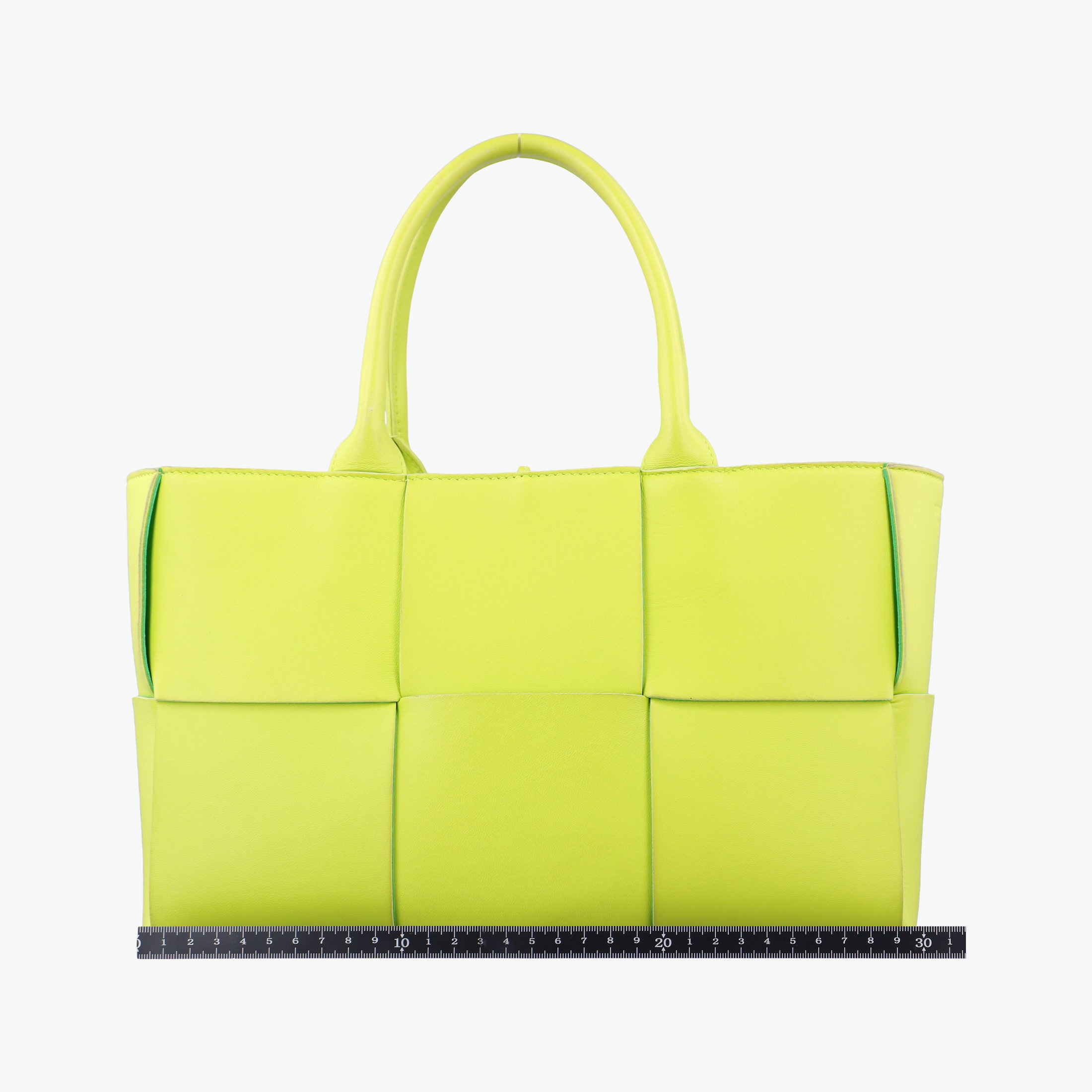 Pre-owned Bottega Veneta THE ARCO Tote Yellow lambskin  handbag | stylenewstar
