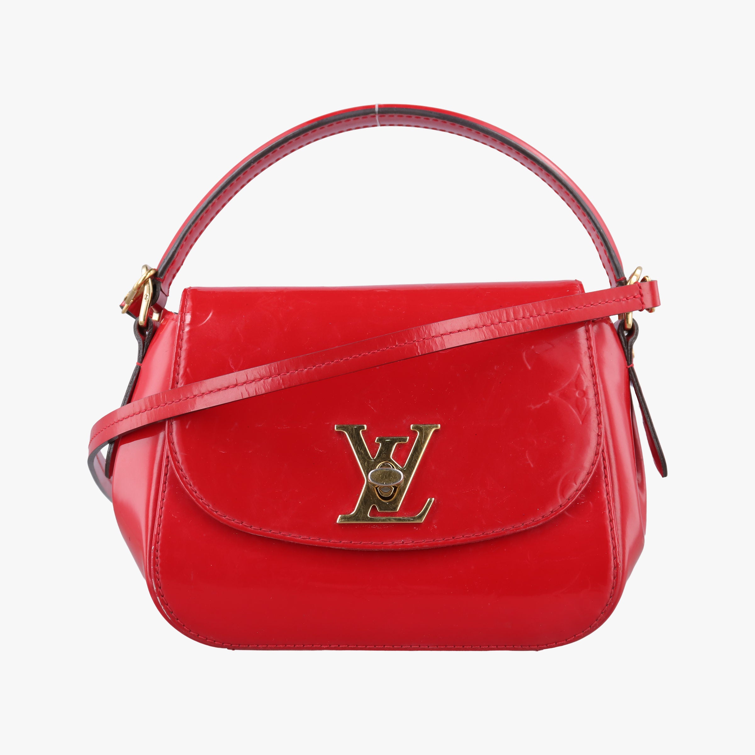 Pre-owned Louis Vuitton PASADENA CERISE Vernis M90944 shoulderbag | stylenewstar