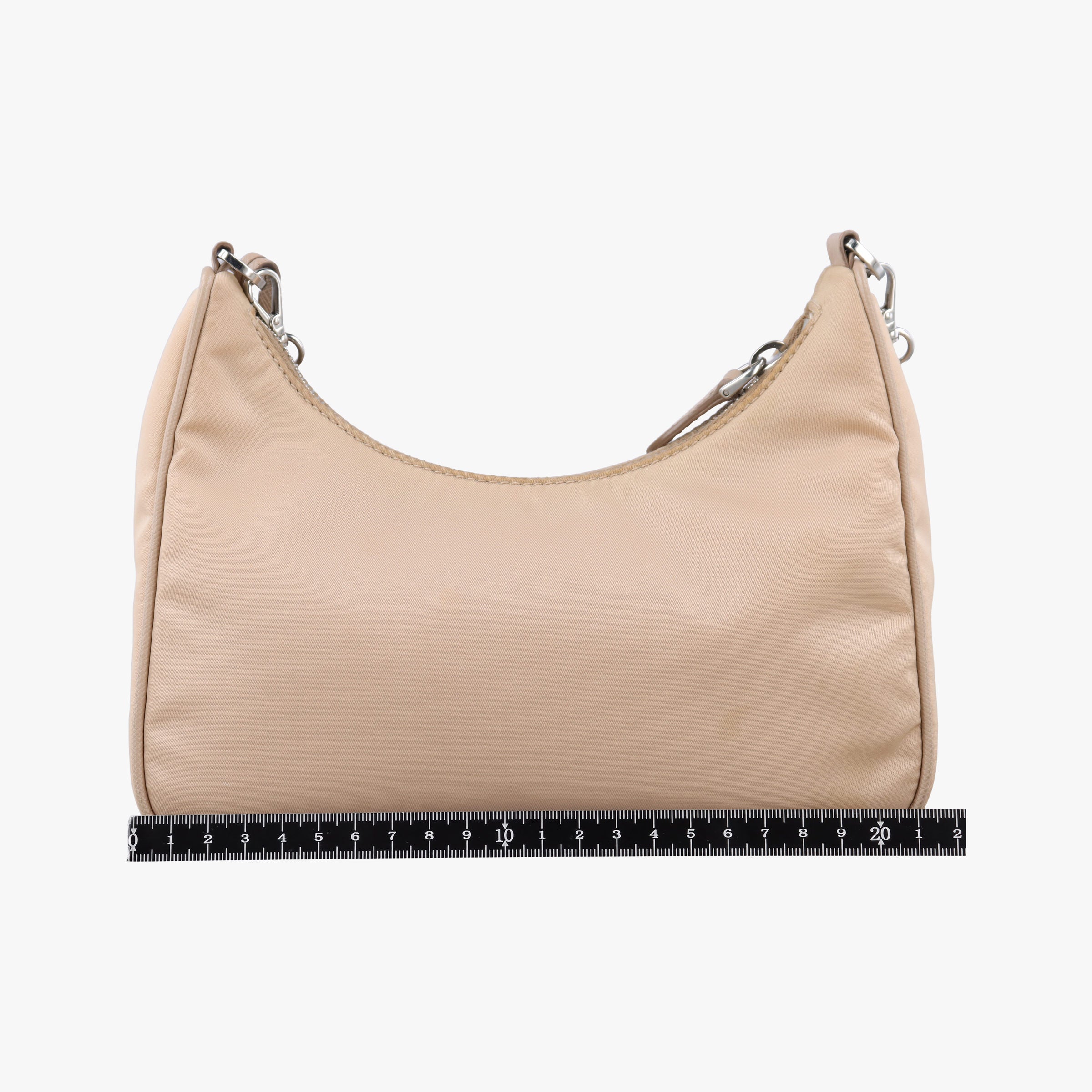 Pre-owned Prada Re-Edition 2005 Re-Nylon Beige nylon 1BH204 shoulderbag | stylenewstar