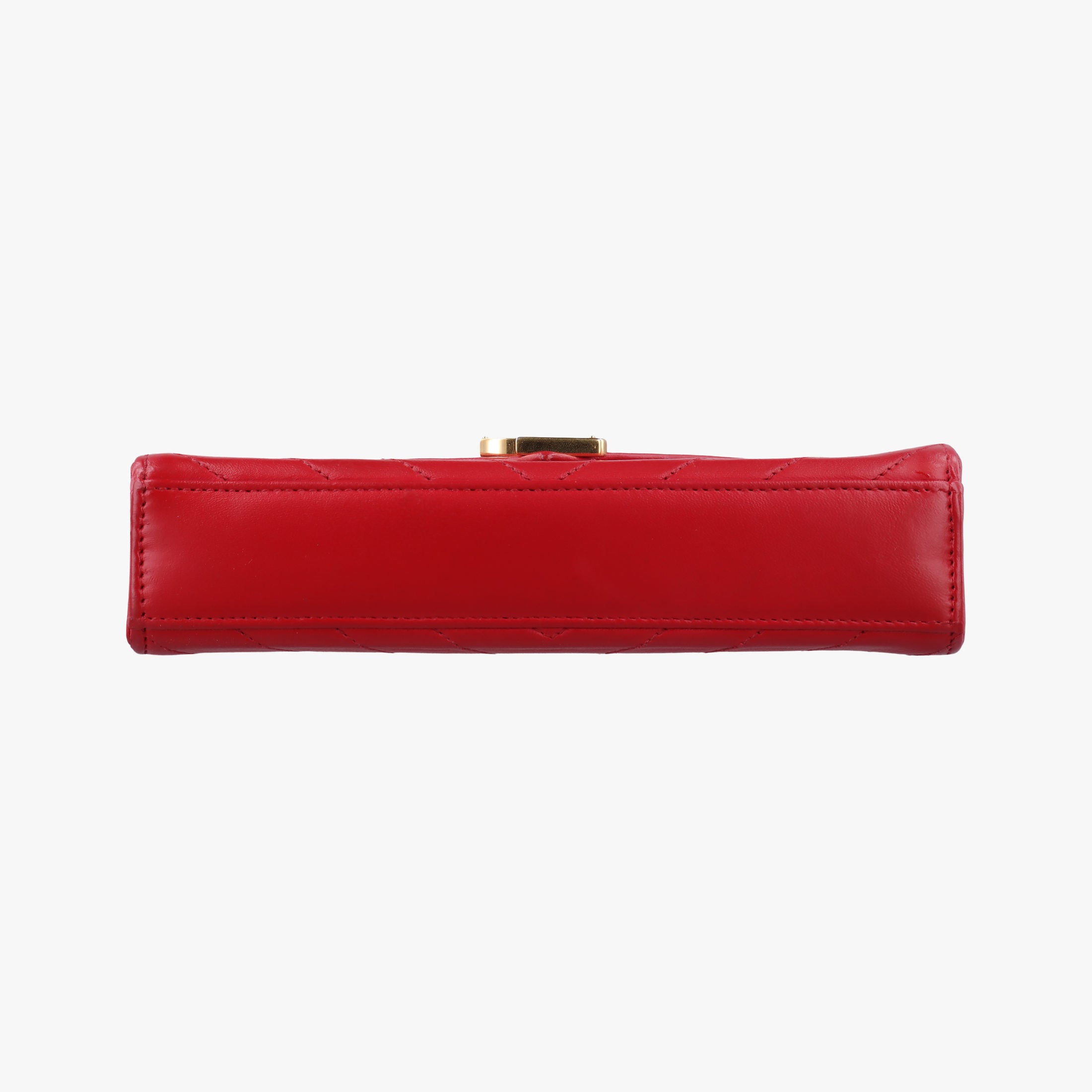 Vintage Yves Saint Laurent Monogram Envelope Red Leather 381668 shoulderbag | stylenewstar