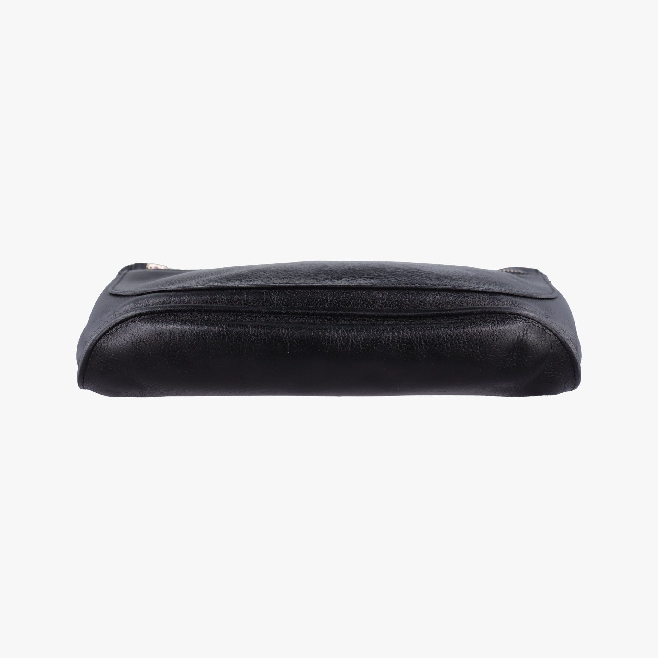 Pre-owned Hermes Chiquita 90 Black Evergrain Leather  bum bag/waist bag | stylenewstar