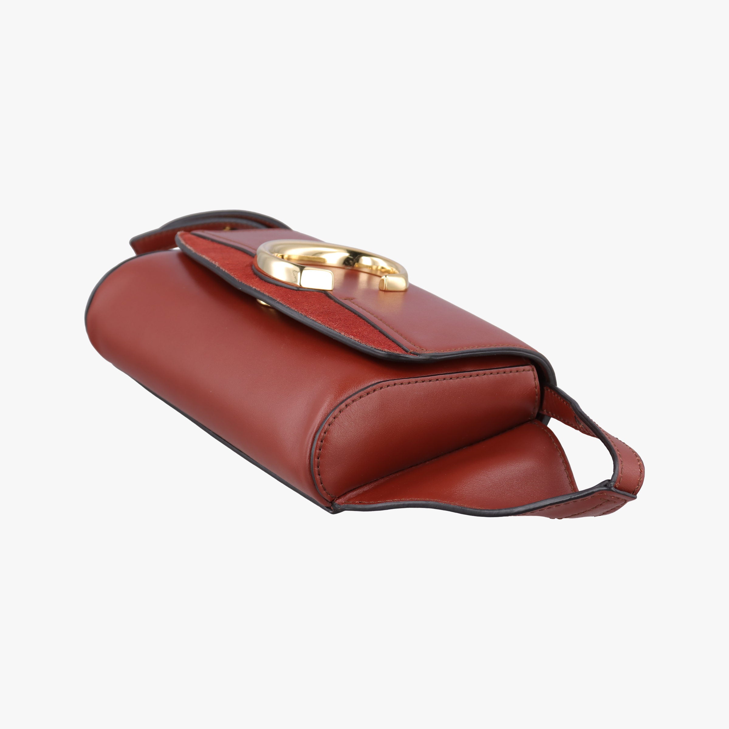 Pre-owned Chloe Chloe C Brown Leather × Suede  bum bag/waist bag | stylenewstar