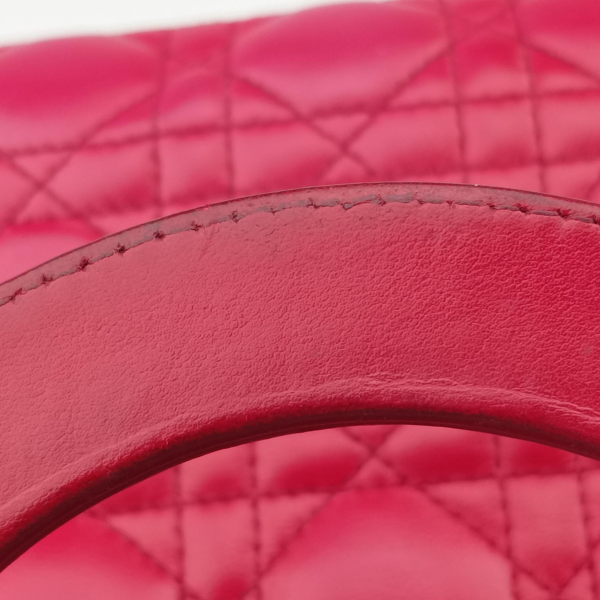 Pre-owned Christian Dior Lady Dior Rose lambskin  handbag | stylenewstar