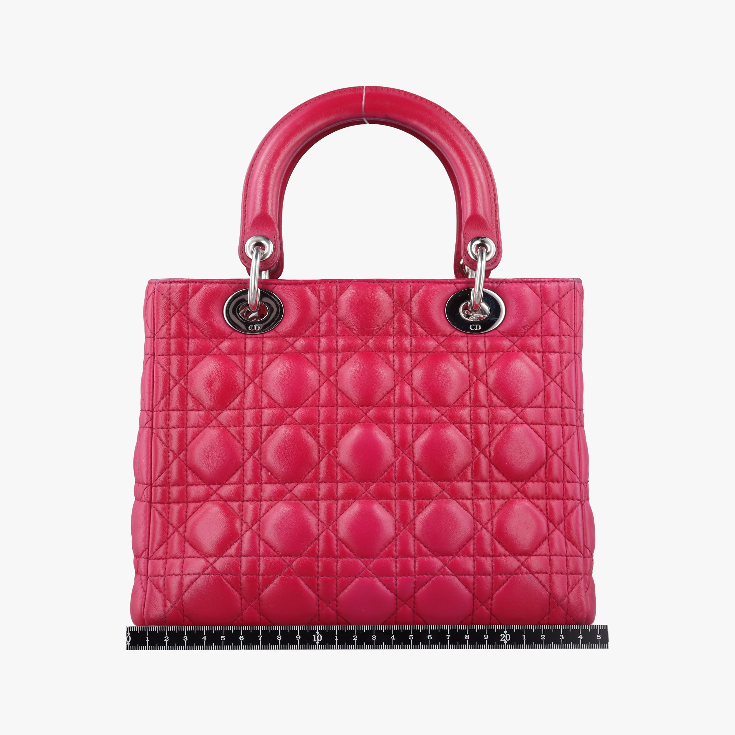 Pre-owned Christian Dior Lady Dior Rose lambskin  handbag | stylenewstar