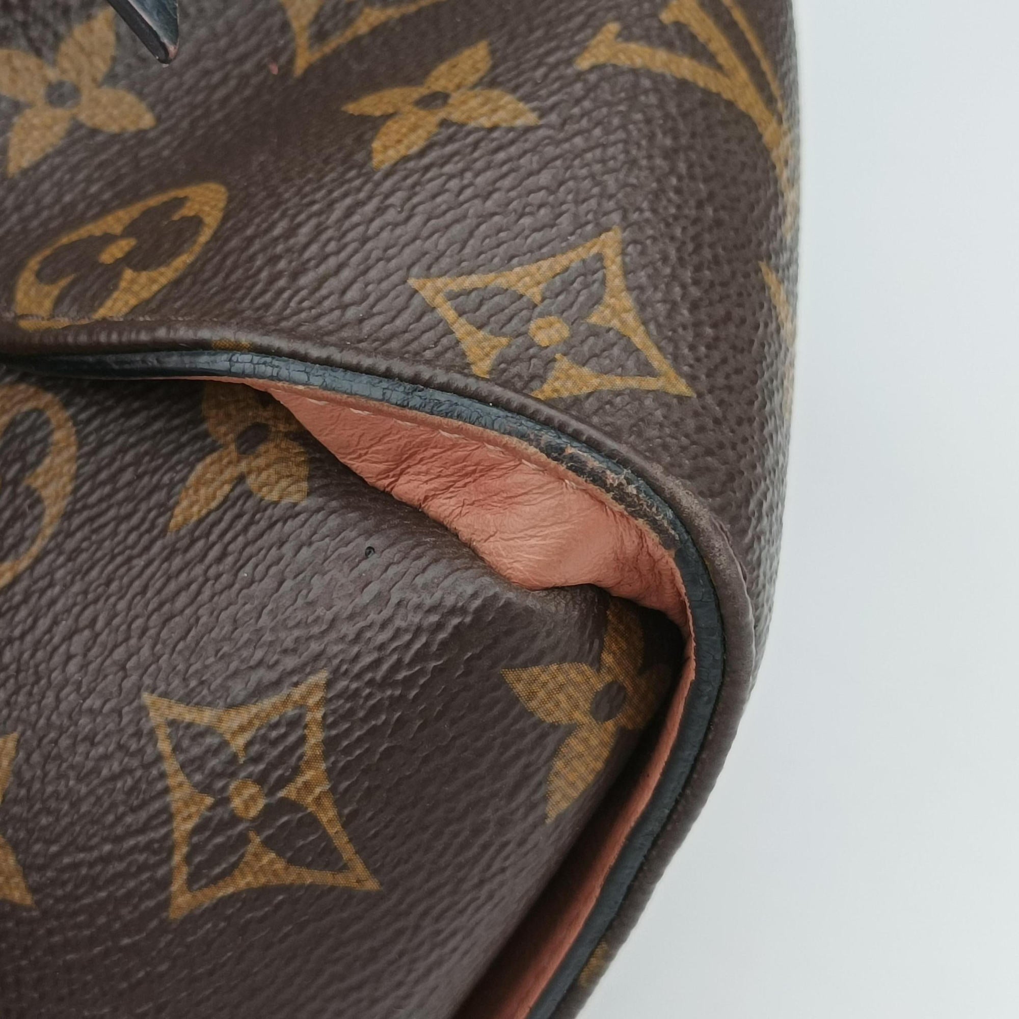 Pre-owned Louis Vuitton TUILERIES tote Brown×Coquelicot Monogram Canvas×calf leather M43795 shoulderbag | stylenewstar