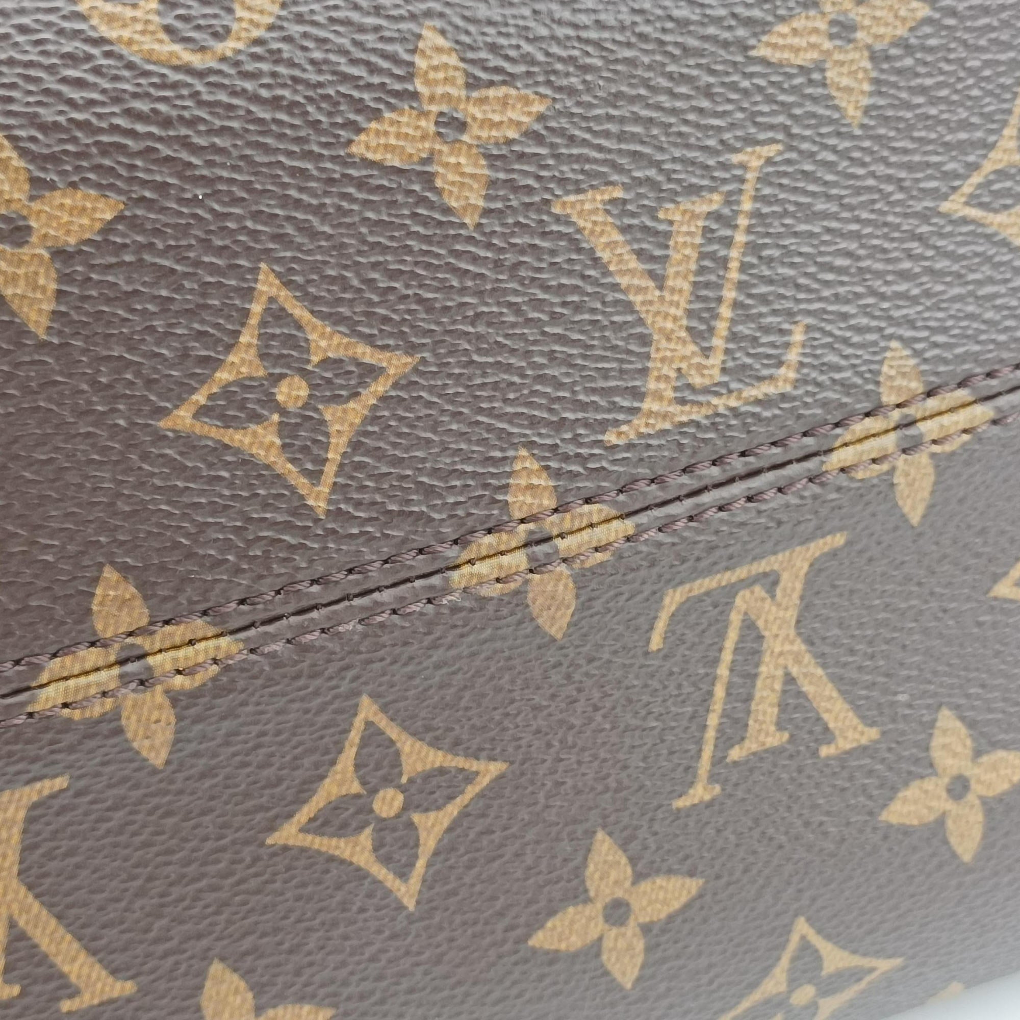 Pre-owned Louis Vuitton TUILERIES tote Brown×Coquelicot Monogram Canvas×calf leather M43795 shoulderbag | stylenewstar
