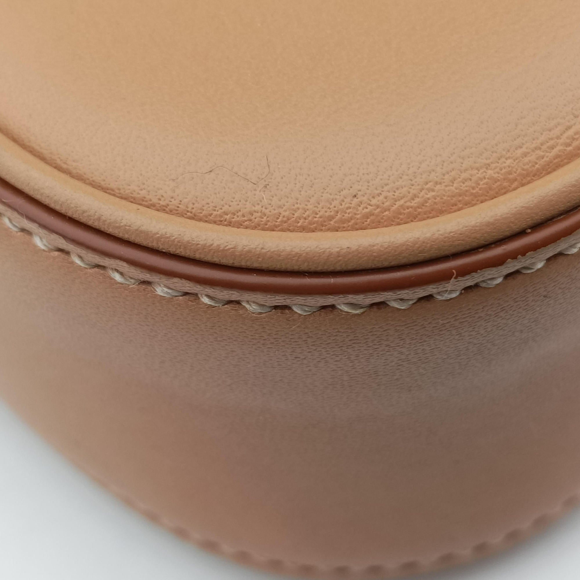 Pre-owned Yves Saint Laurent LE5A7Hobo Camel Leather 710318 handbag | stylenewstar