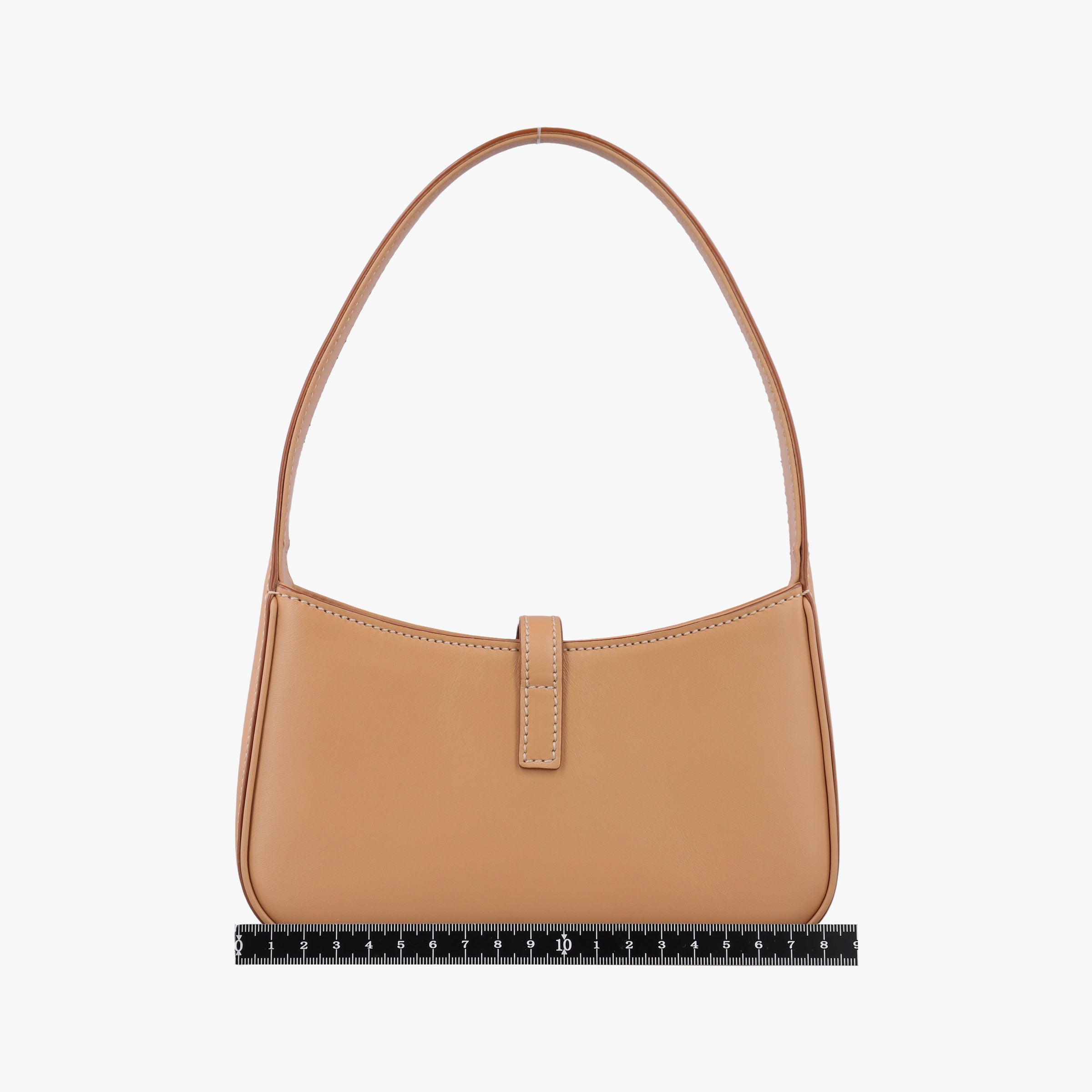 Pre-owned Yves Saint Laurent LE5A7Hobo Camel Leather 710318 handbag | stylenewstar