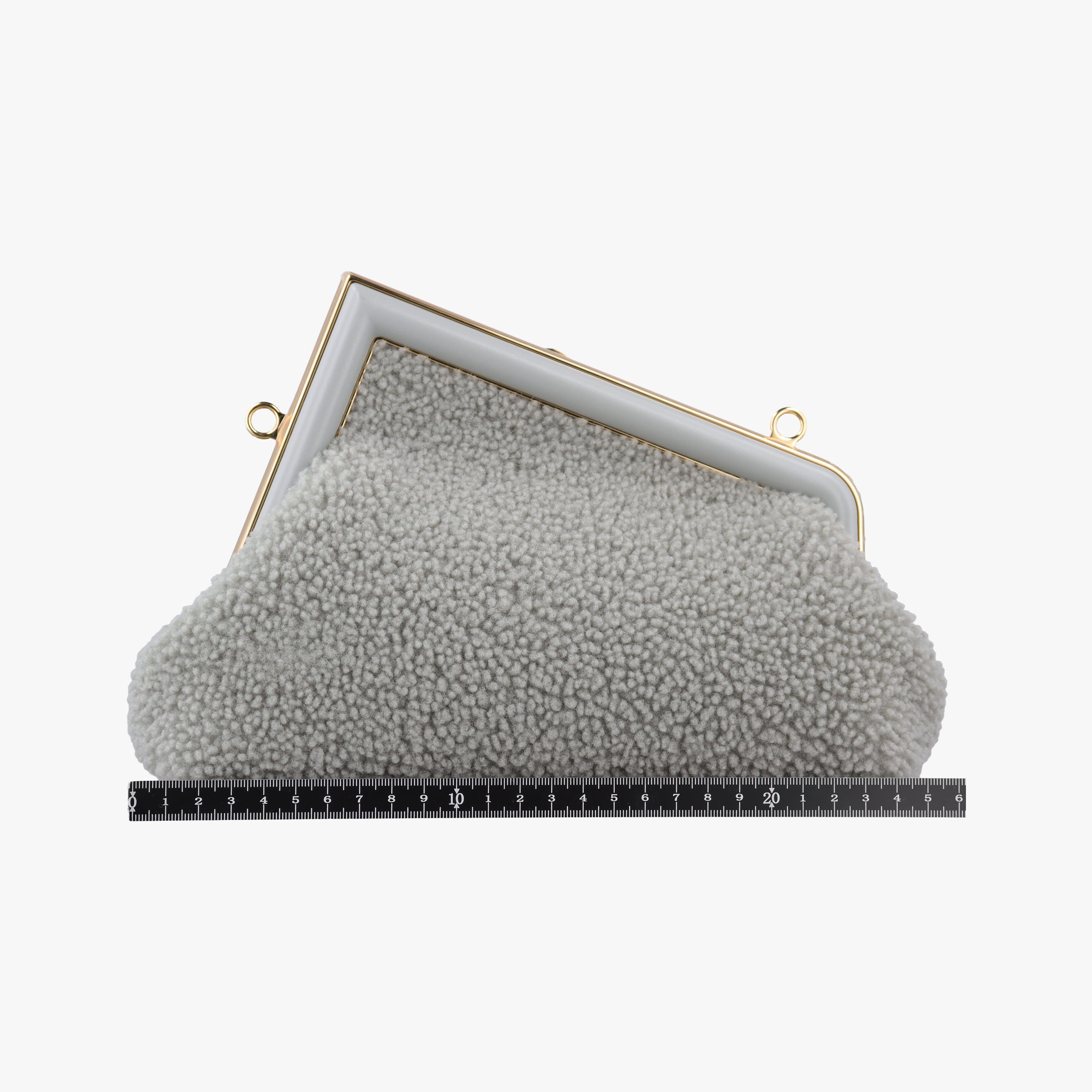 Pre-owned Fendi First Grey fur 8BP129 shoulderbag | stylenewstar