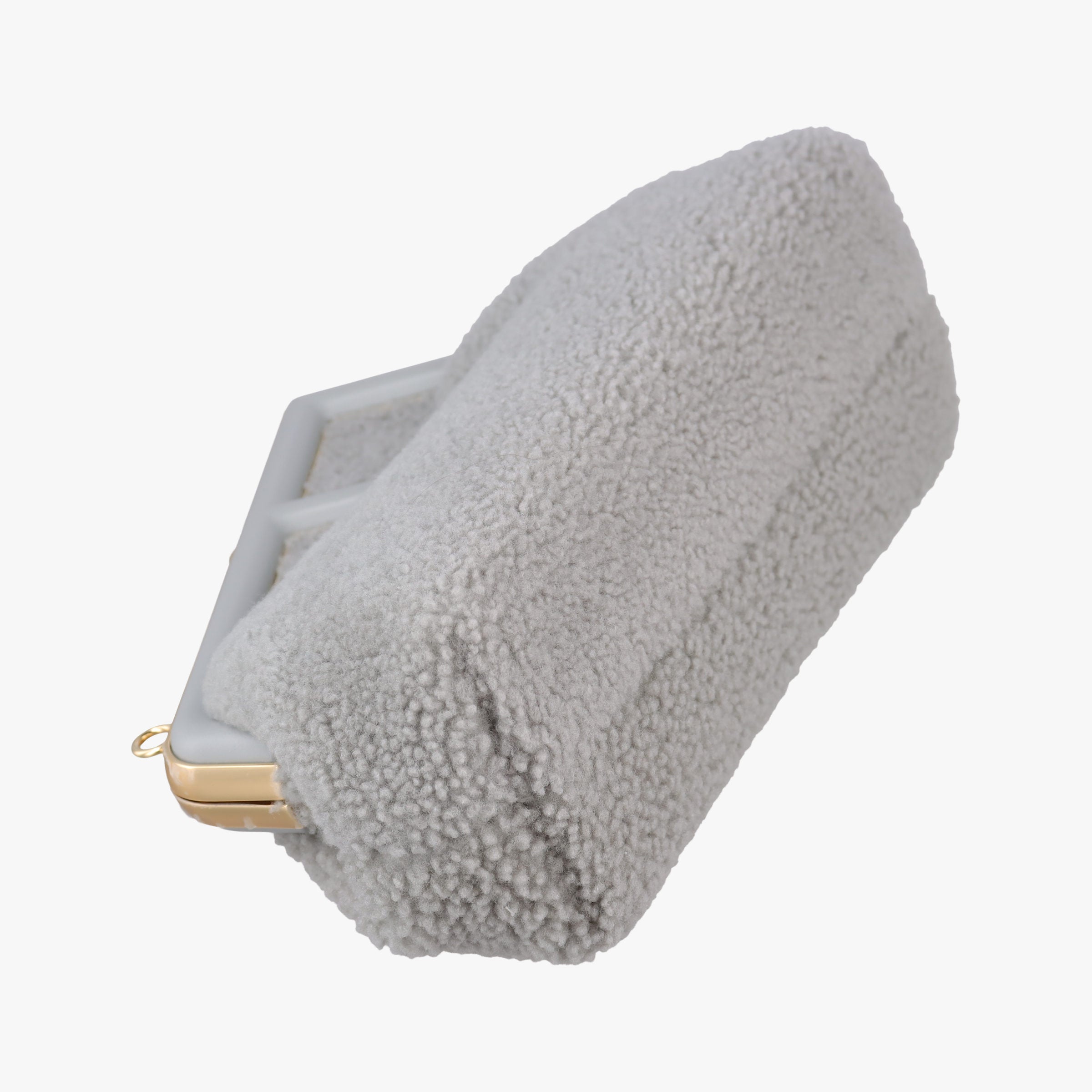 Pre-owned Fendi First Grey fur 8BP129 shoulderbag | stylenewstar