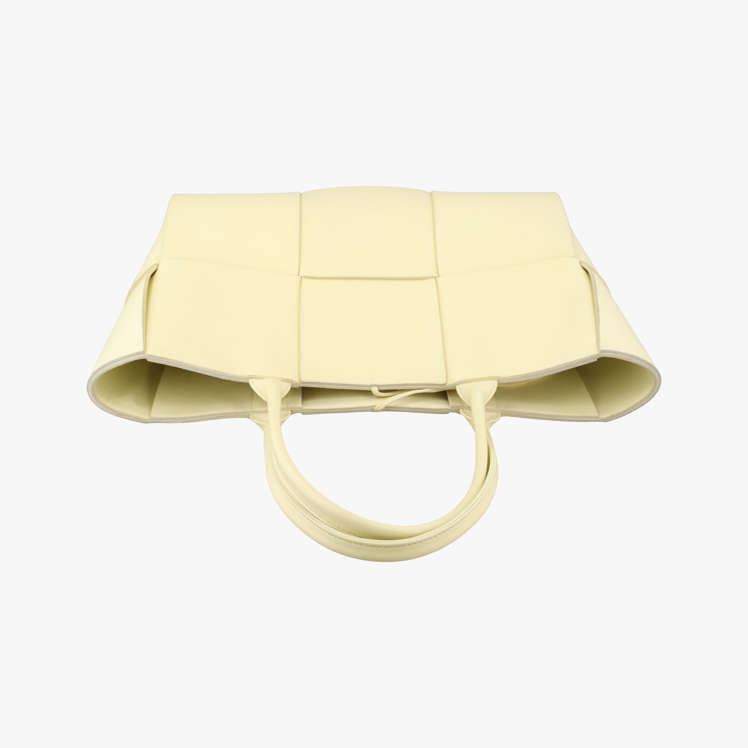 Secondhand Bottega Veneta THE ARCO Tote small Yellow lambskin  handbag | stylenewstar