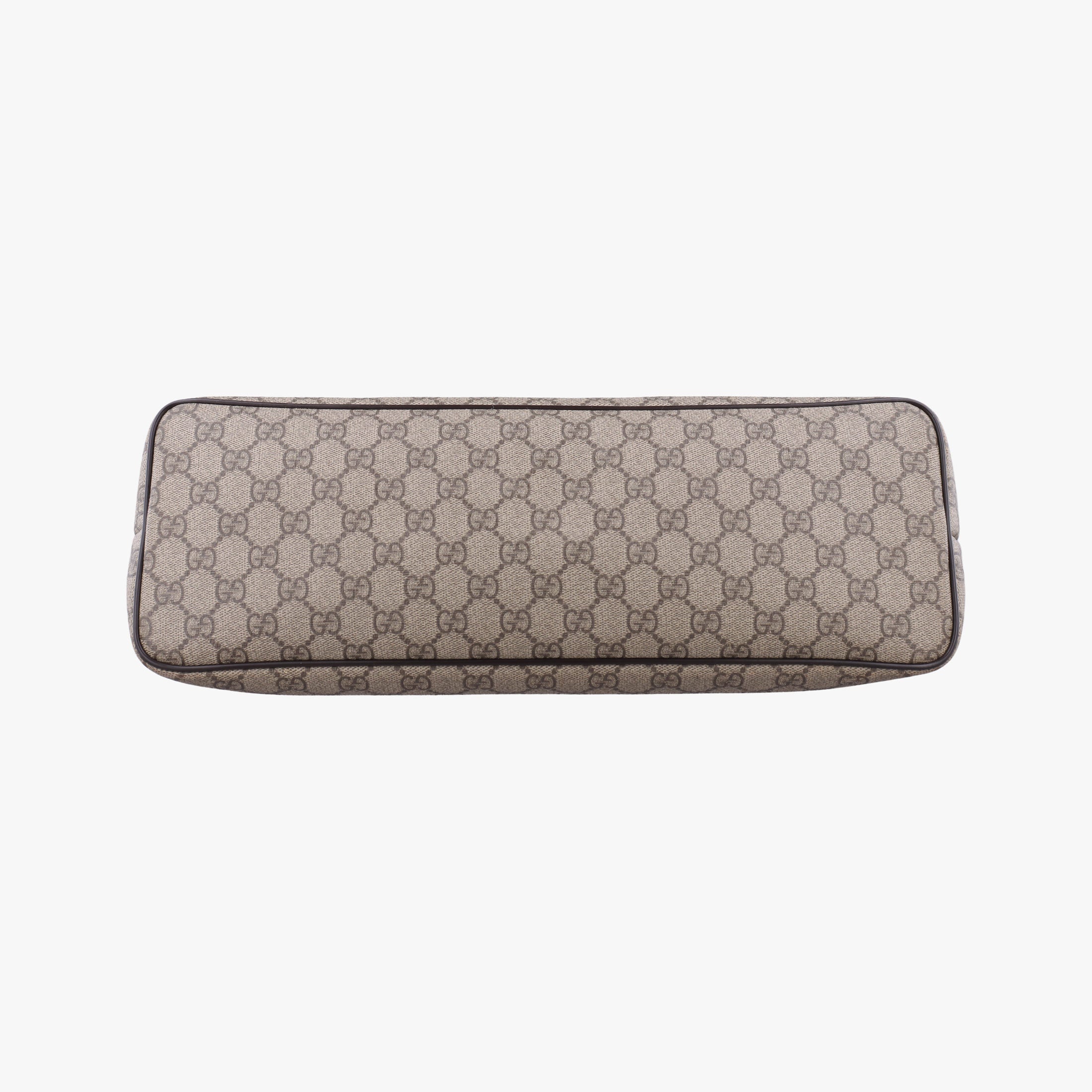 Pre-owned Gucci GG Supreme Brown PVC coated canvas×Leather 353437 shoulderbag | stylenewstar