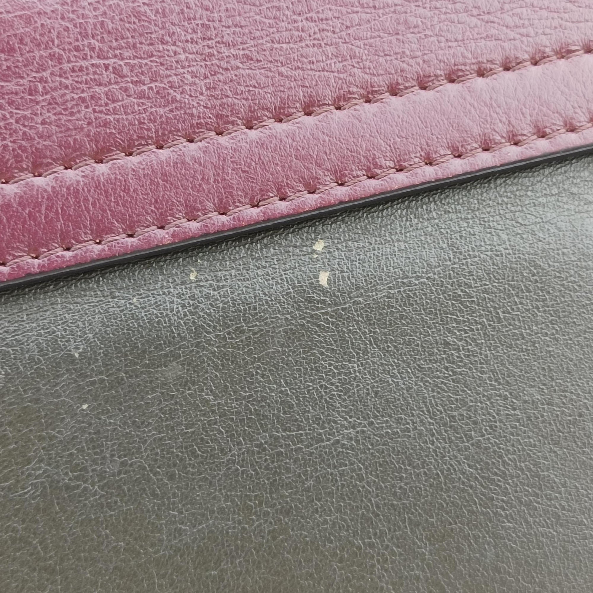 Pre-owned Chloe Tess Green × Bordeaux Leather × Suede  shoulderbag | stylenewstar