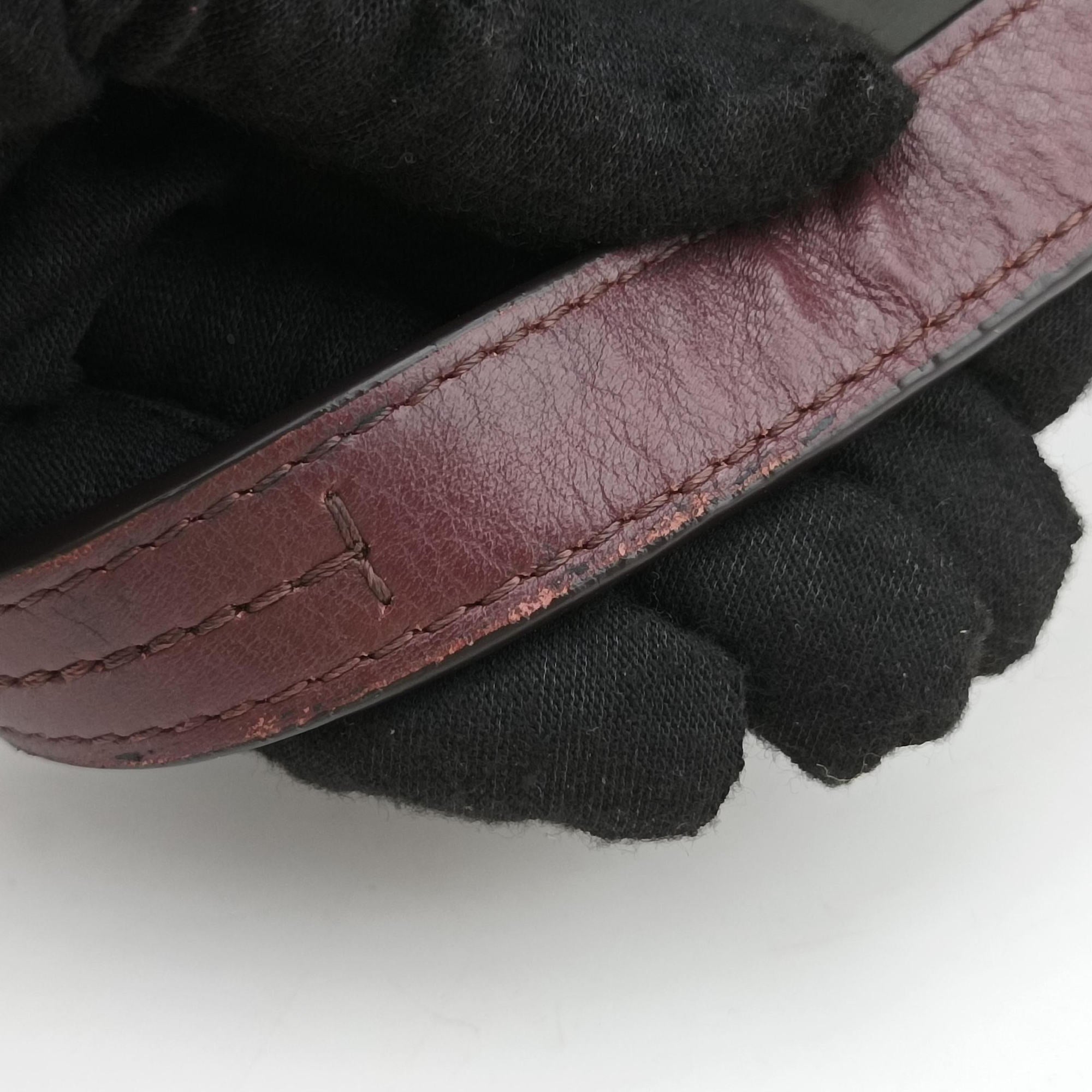 Pre-owned Chloe Tess Green × Bordeaux Leather × Suede  shoulderbag | stylenewstar