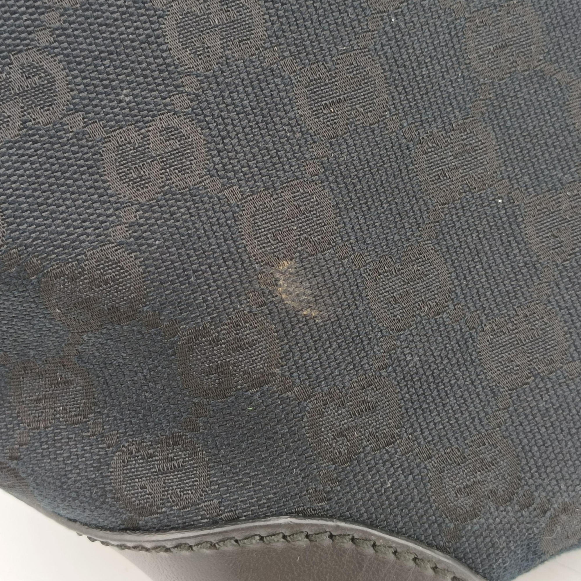 Pre-owned Gucci GG Craft Black canvas 247209 handbag | stylenewstar