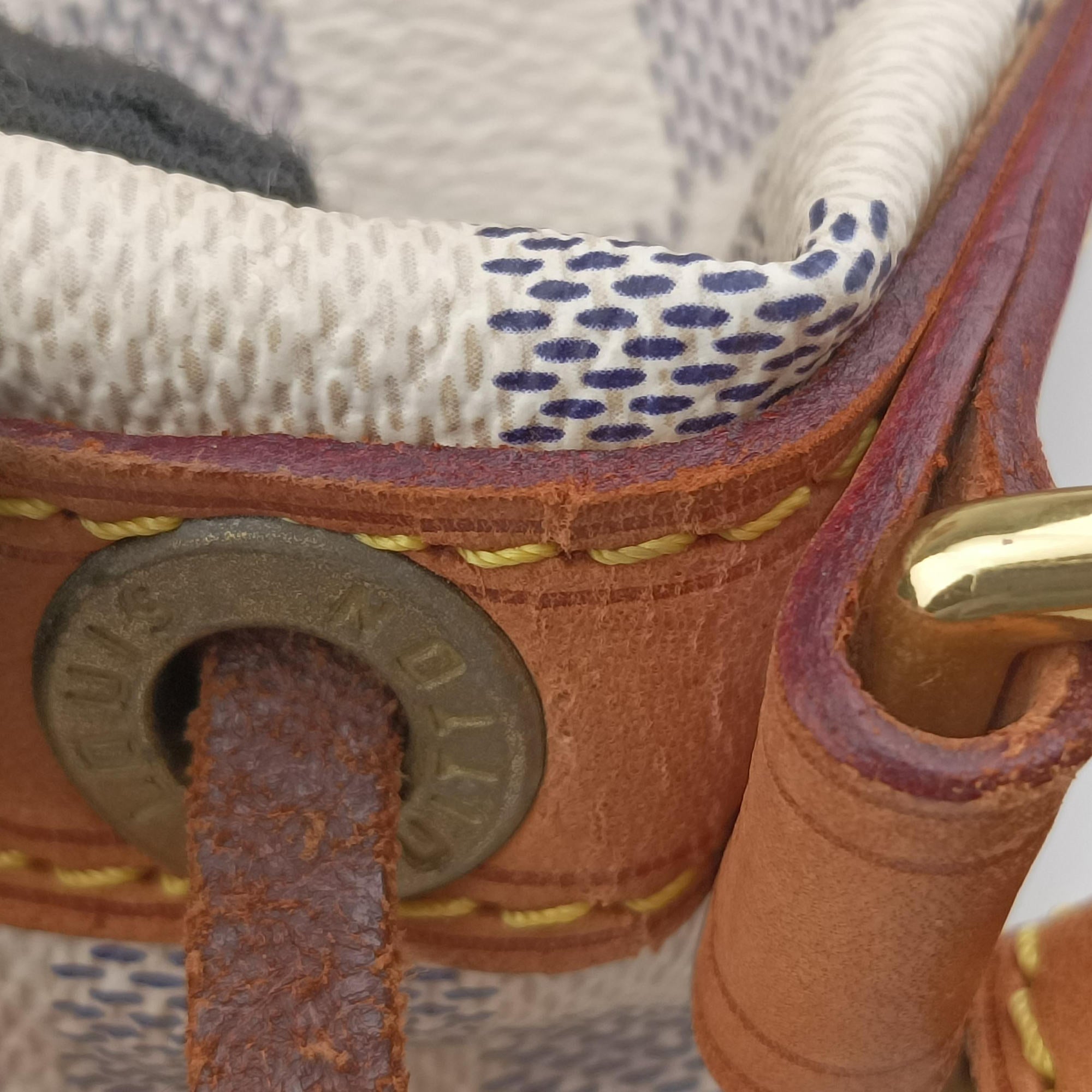 Pre-owned Louis Vuitton Noe AZUR Damier Canvas N42222 shoulderbag | stylenewstar