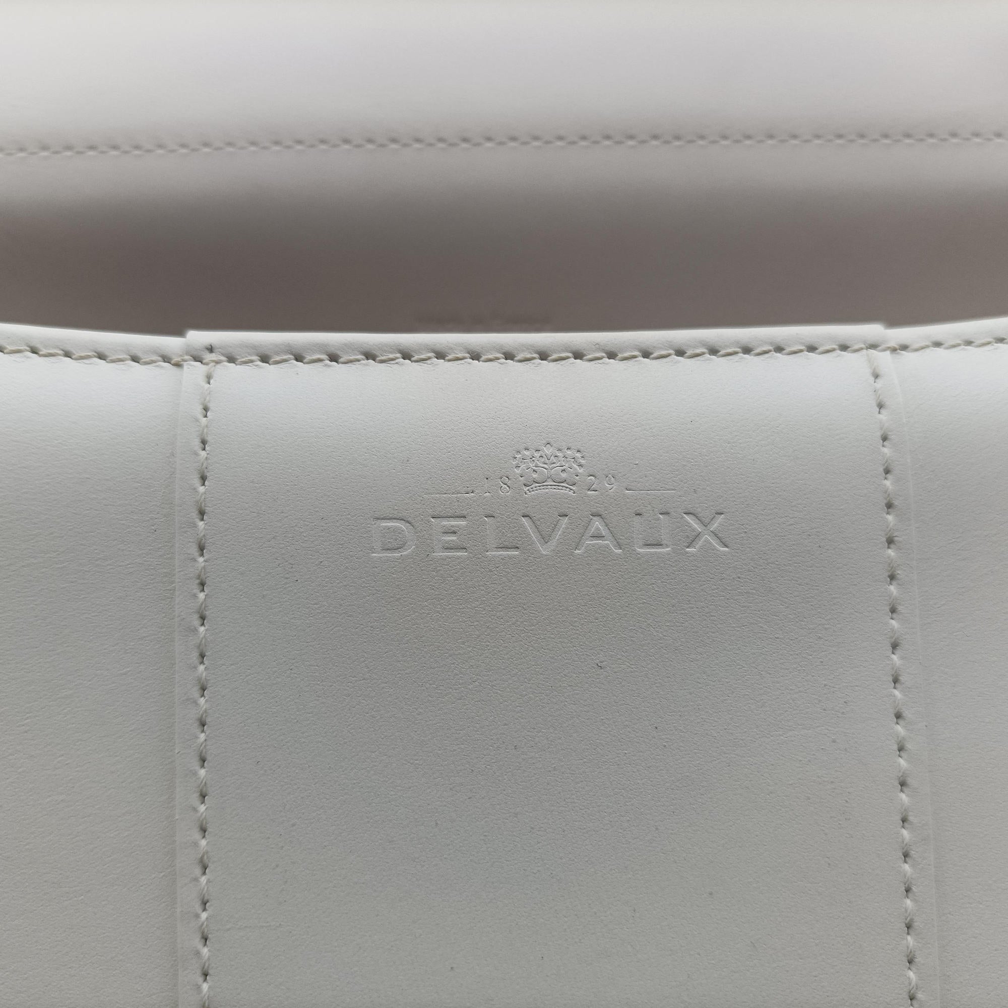 Pre-owned Delvaux Brillant White Leather  shoulderbag | stylenewstar