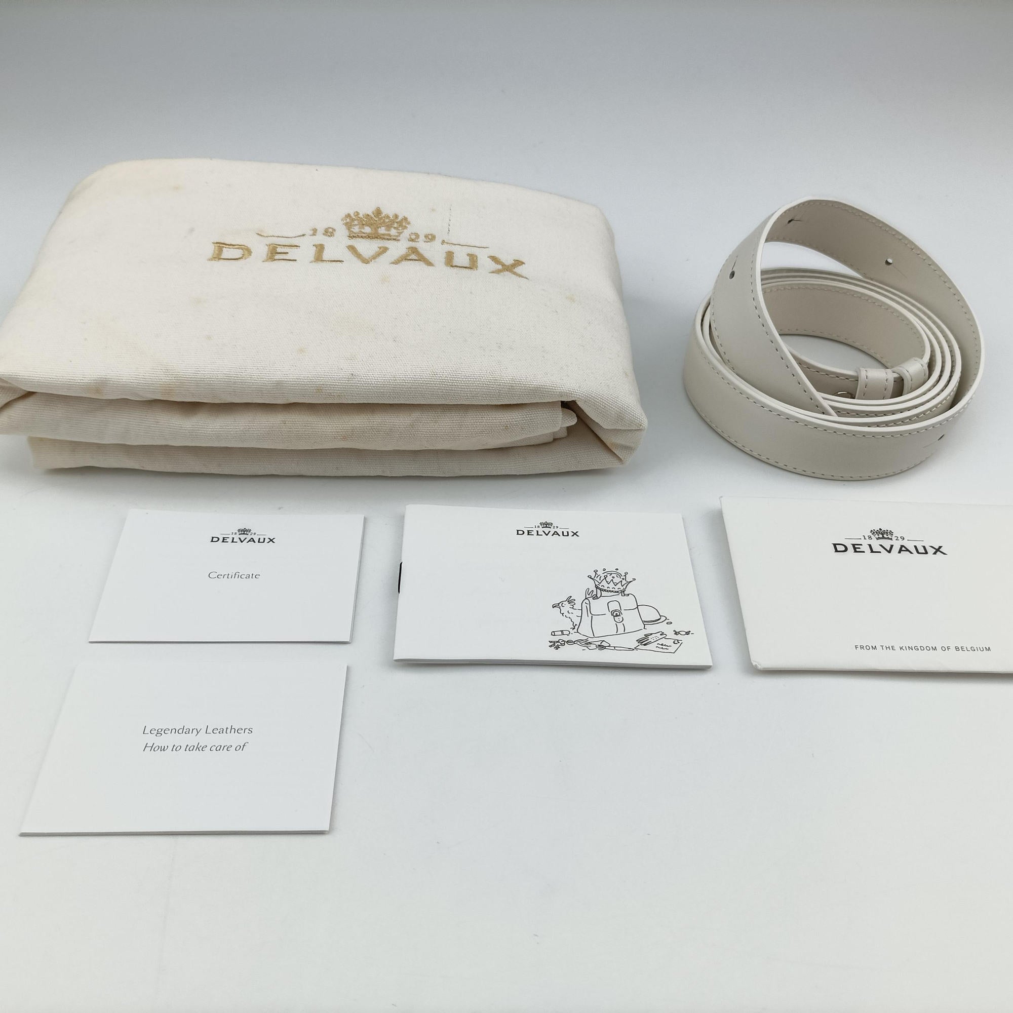 Pre-owned Delvaux Brillant White Leather  shoulderbag | stylenewstar