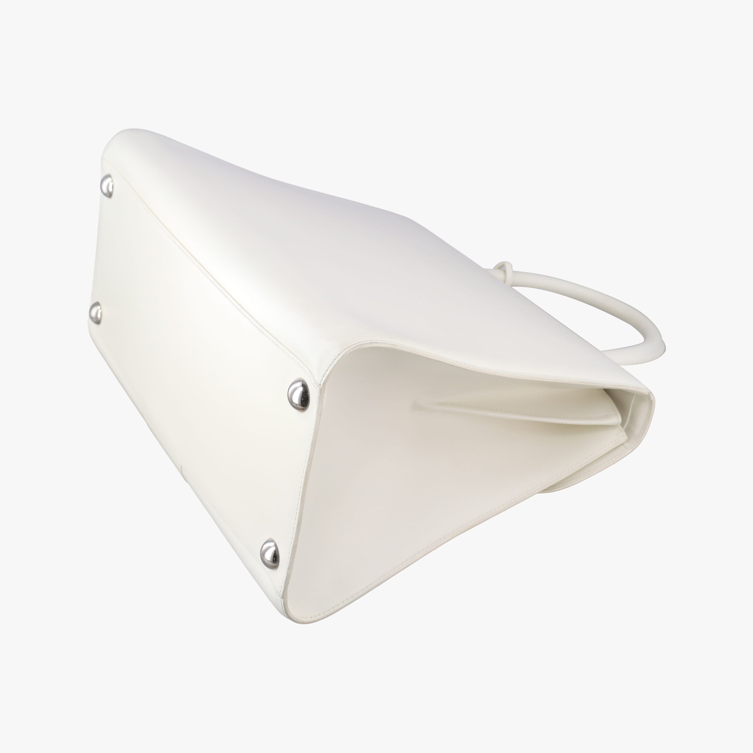 Pre-owned Delvaux Brillant White Leather  shoulderbag | stylenewstar