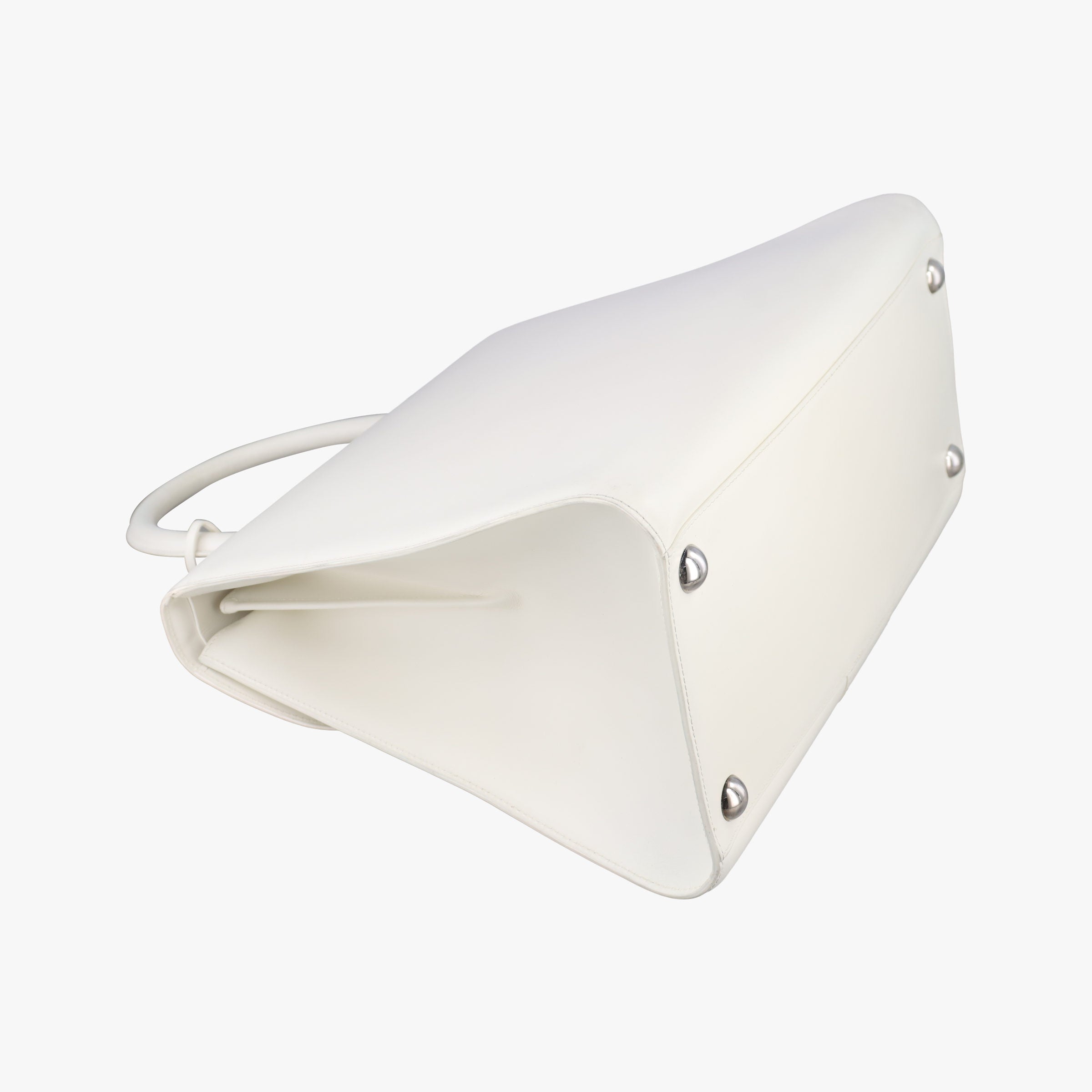 Pre-owned Delvaux Brillant White Leather  shoulderbag | stylenewstar