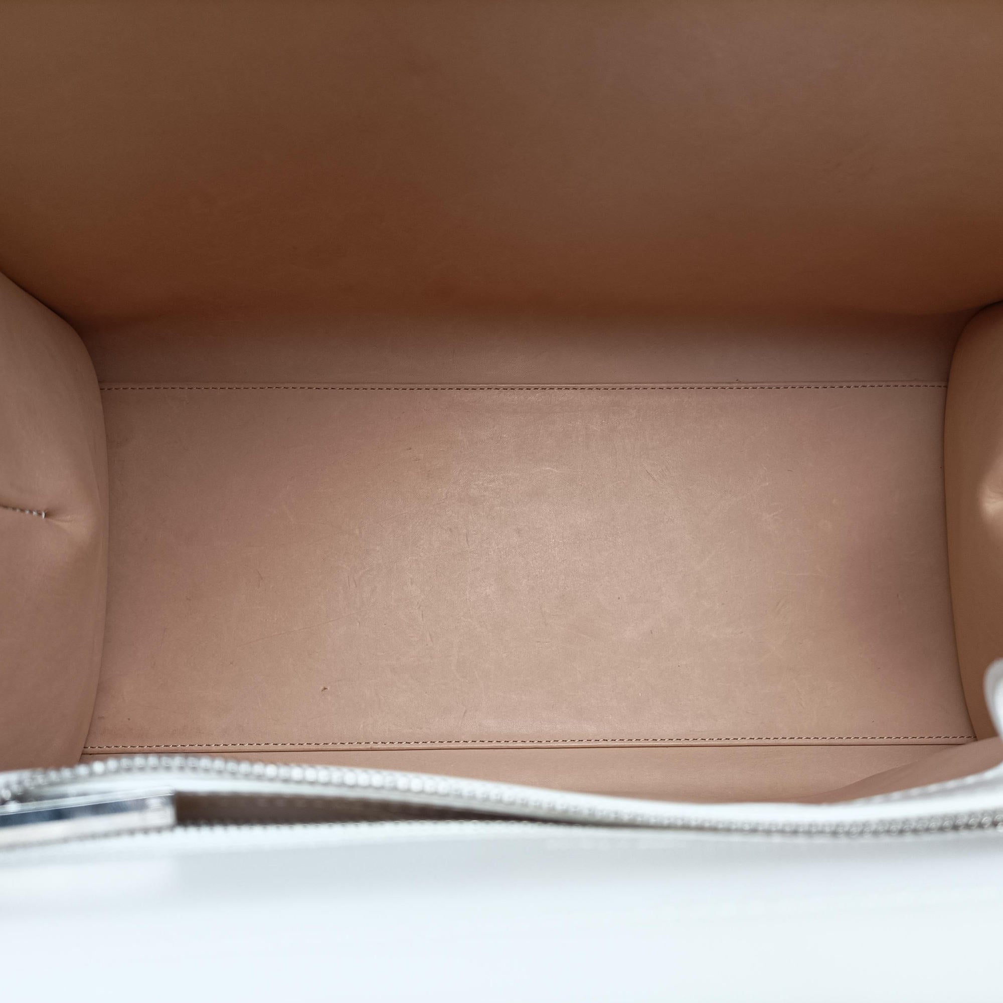 Pre-owned Delvaux Brillant White Leather  shoulderbag | stylenewstar
