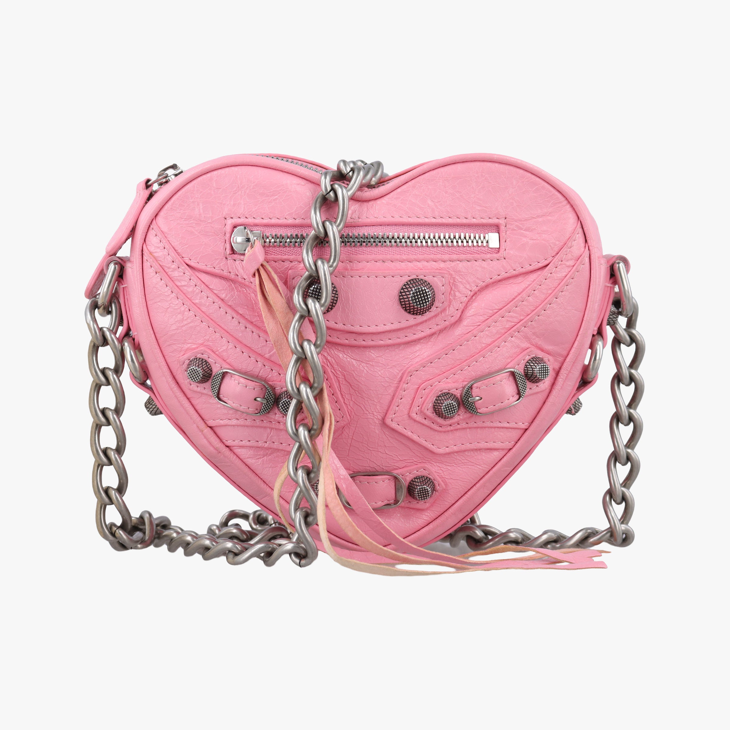 Vintage Balenciaga Le Cagole Heart Mini Pink lambskin  shoulderbag | stylenewstar