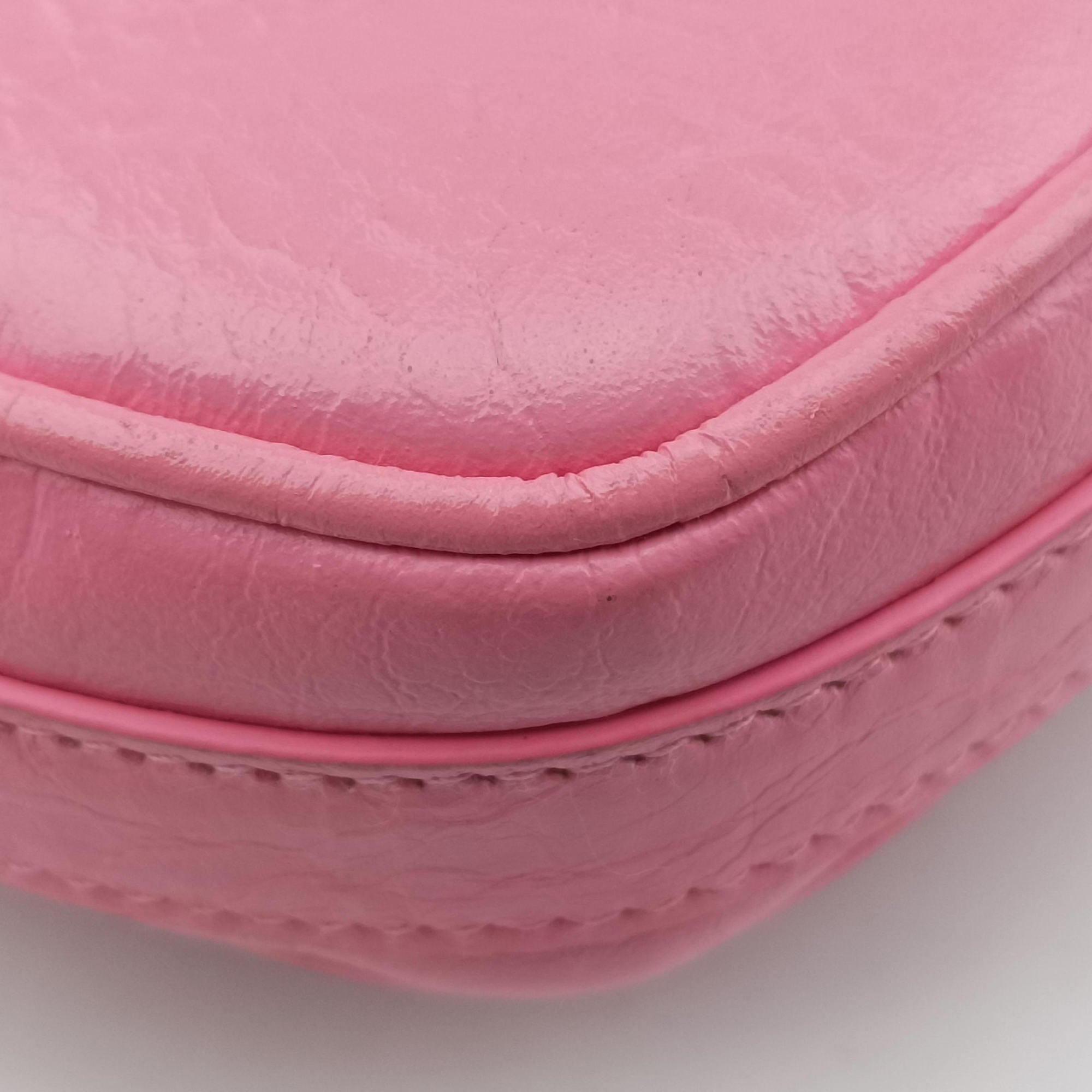 Vintage Balenciaga Le Cagole Heart Mini Pink lambskin  shoulderbag | stylenewstar
