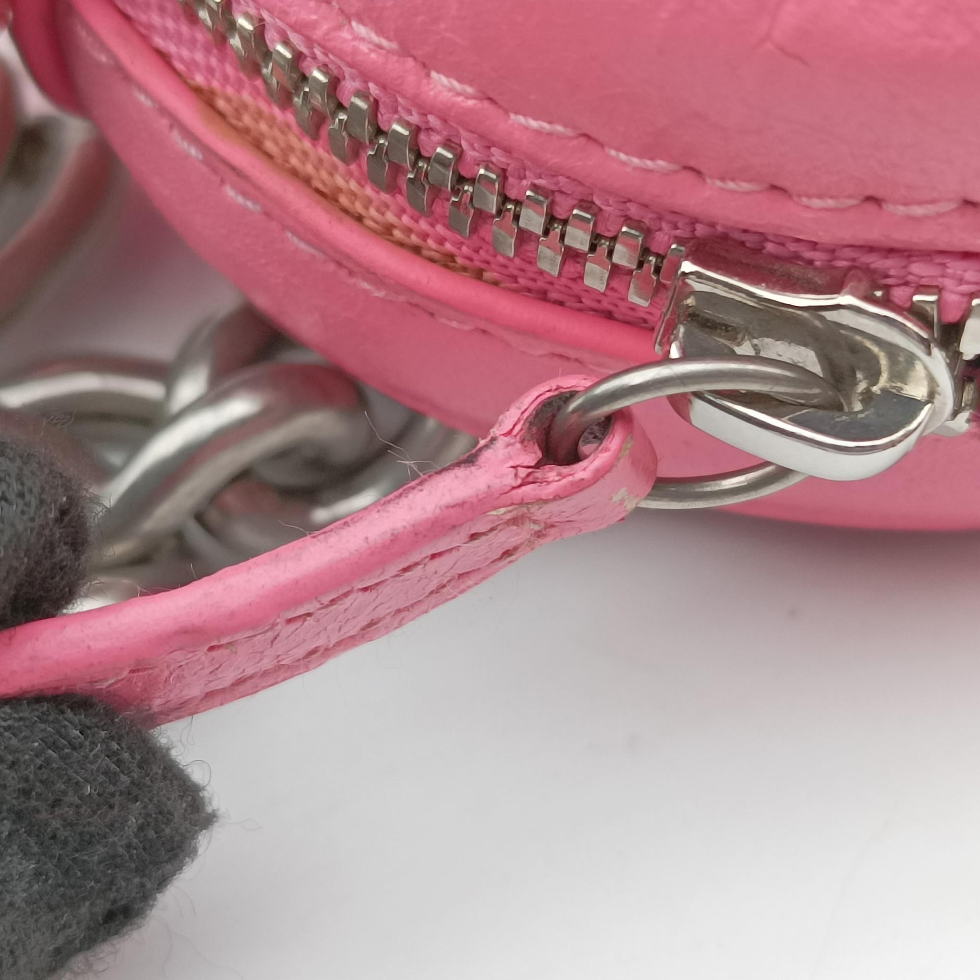 Vintage Balenciaga Le Cagole Heart Mini Pink lambskin  shoulderbag | stylenewstar