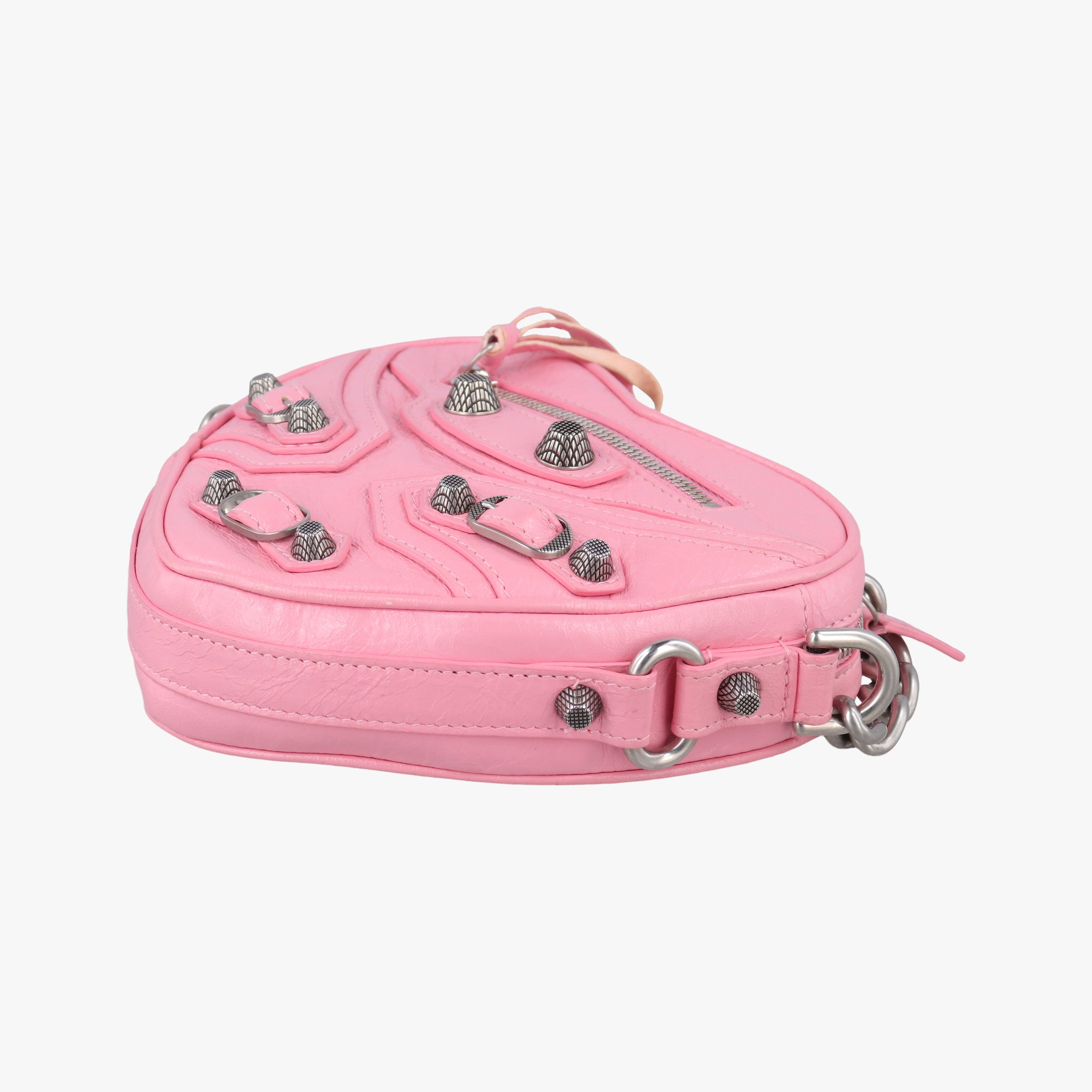 Vintage Balenciaga Le Cagole Heart Mini Pink lambskin  shoulderbag | stylenewstar