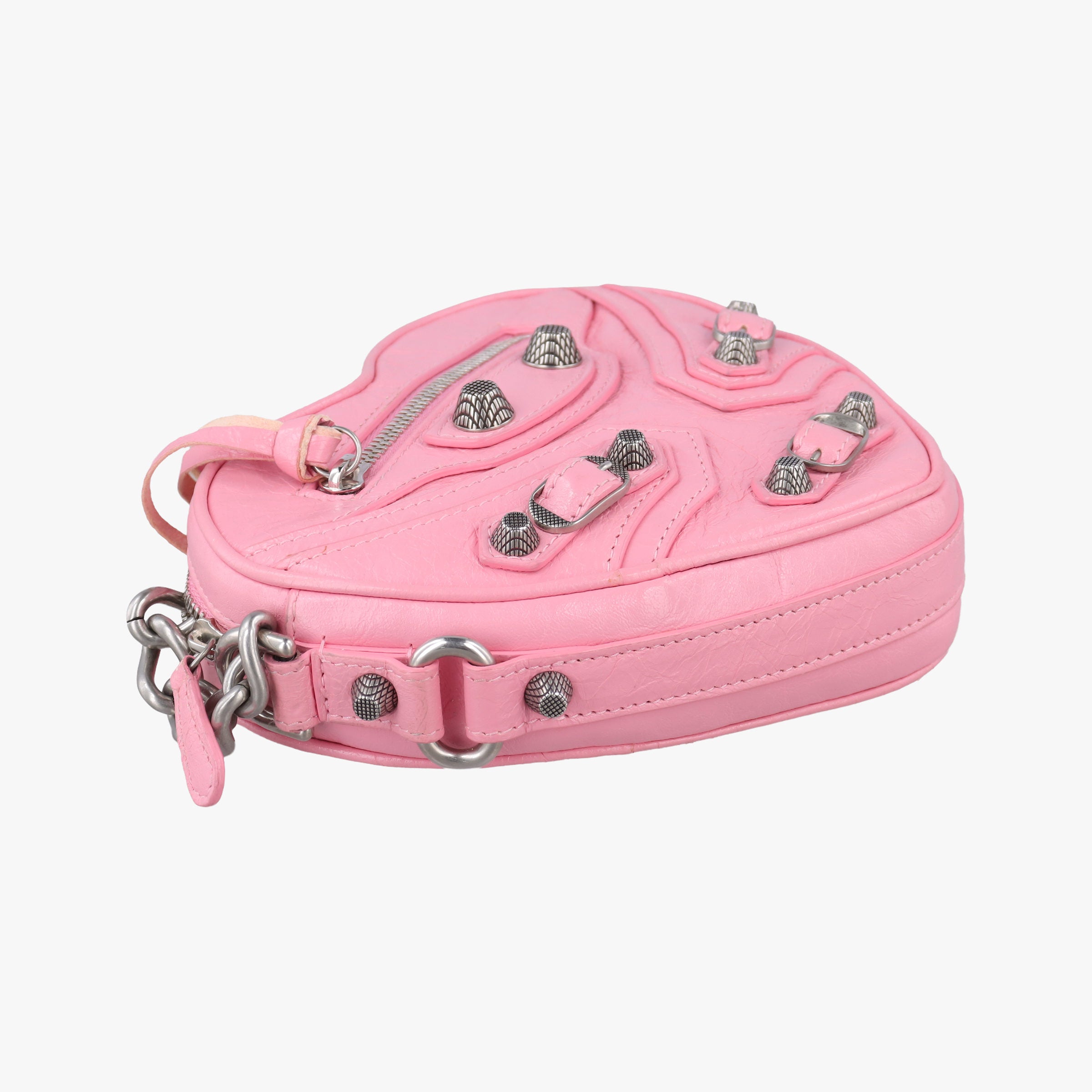 Vintage Balenciaga Le Cagole Heart Mini Pink lambskin  shoulderbag | stylenewstar
