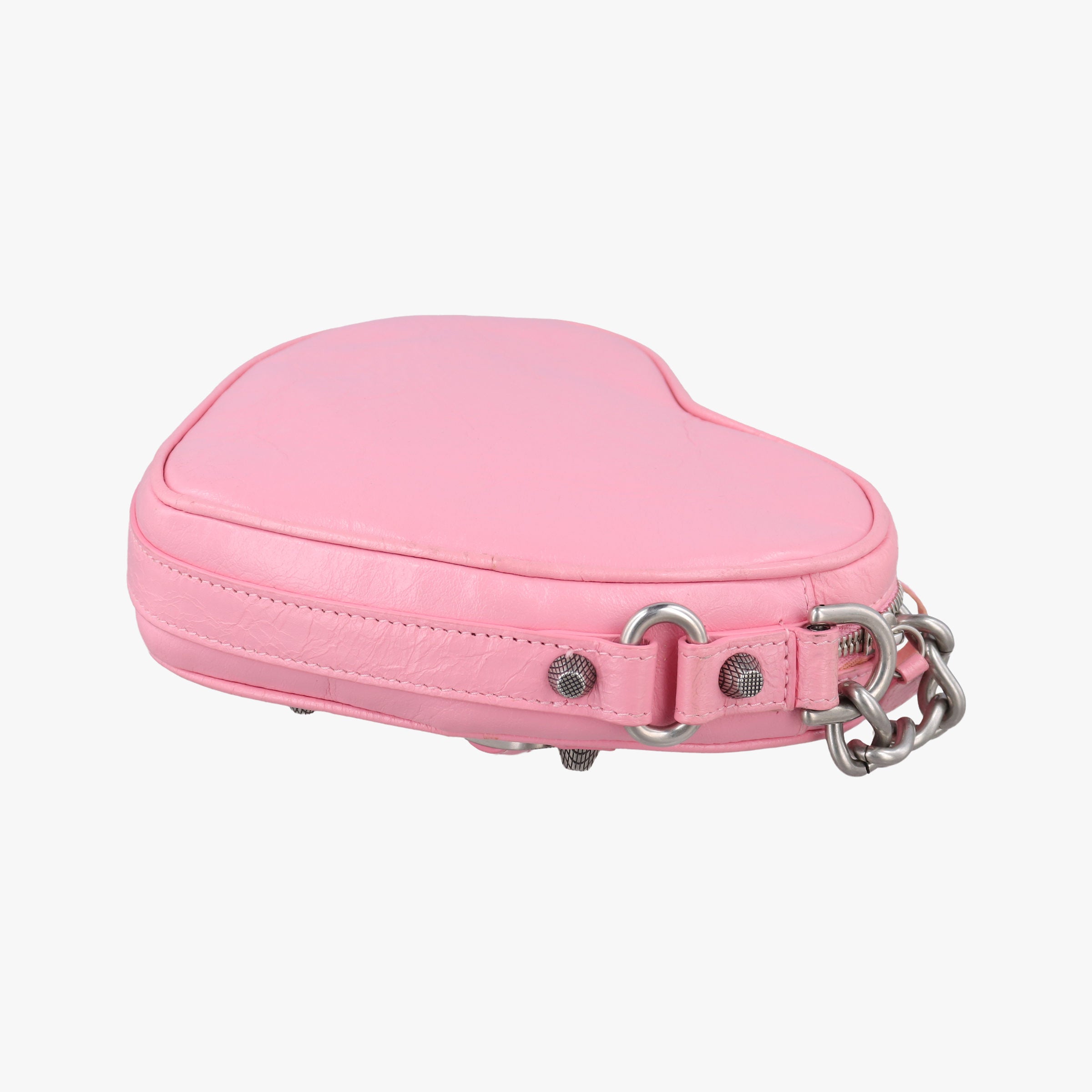 Vintage Balenciaga Le Cagole Heart Mini Pink lambskin  shoulderbag | stylenewstar
