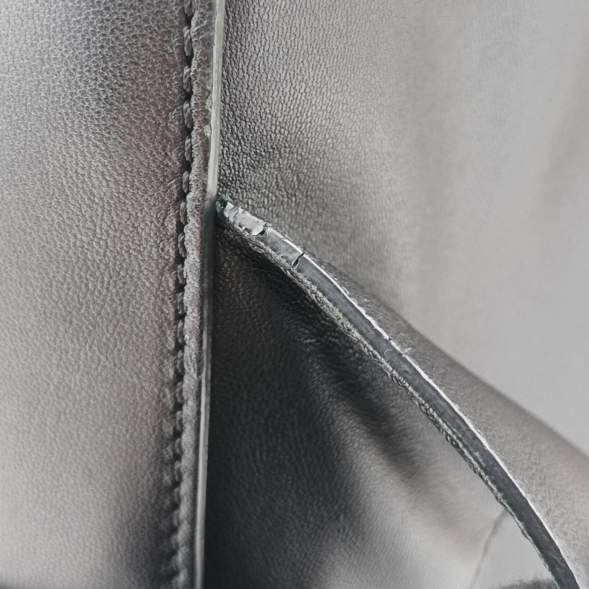 Pre-owned VERSACE La Medusa Black Leather  backpack/rucksack | stylenewstar