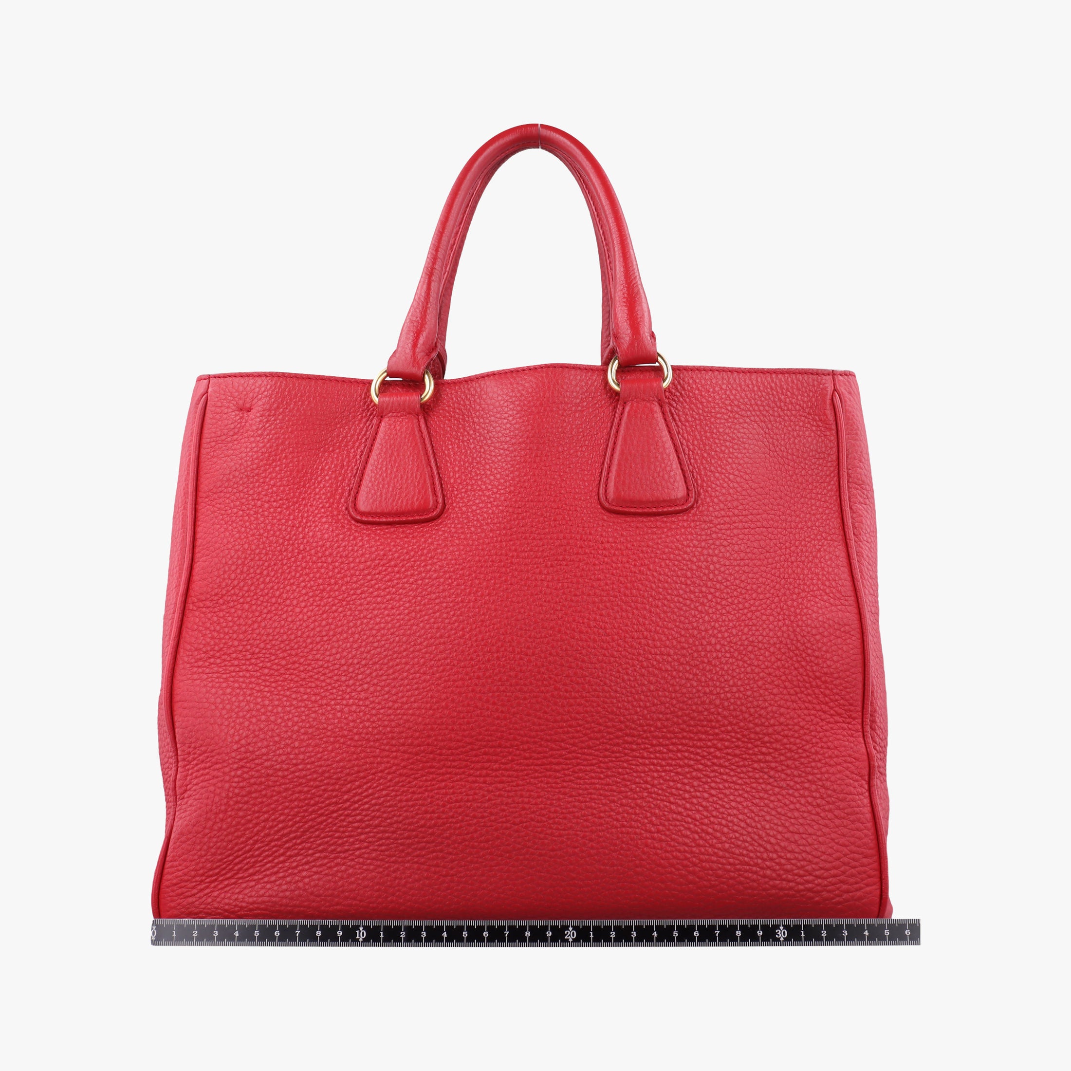Secondhand Prada Vitello Daino Top Handle Red Leather BN2420 handbag | stylenewstar