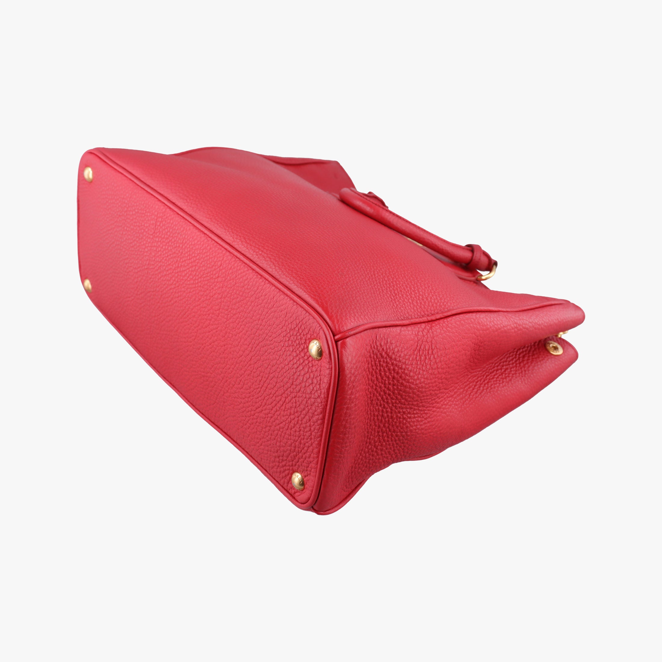 Secondhand Prada Vitello Daino Top Handle Red Leather BN2420 handbag | stylenewstar
