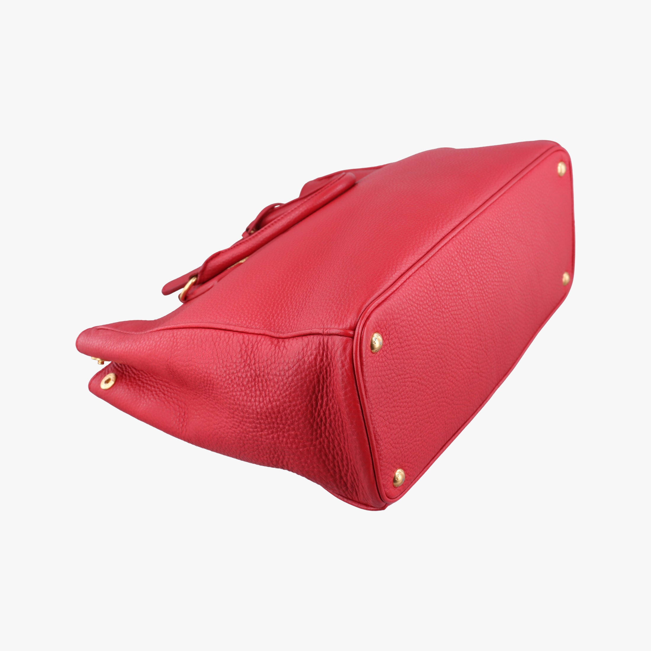 Secondhand Prada Vitello Daino Top Handle Red Leather BN2420 handbag | stylenewstar