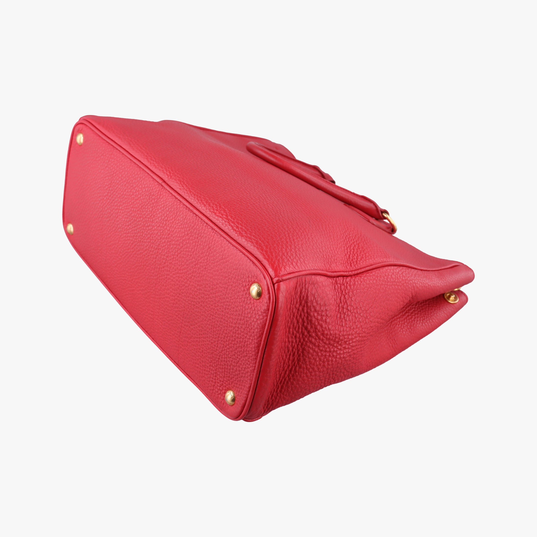 Secondhand Prada Vitello Daino Top Handle Red Leather BN2420 handbag | stylenewstar