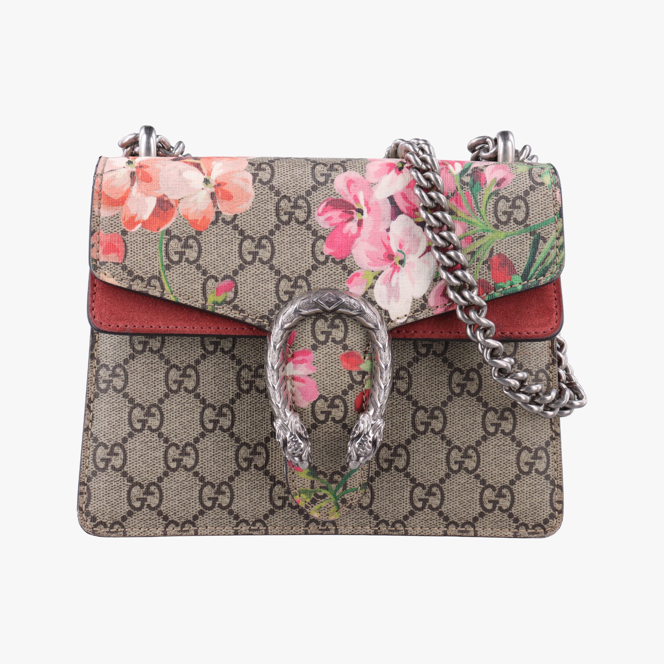 Vintage Gucci Dionysus beige×red×multicolor PVC coated canvas × suede 421970 shoulderbag | stylenewstar