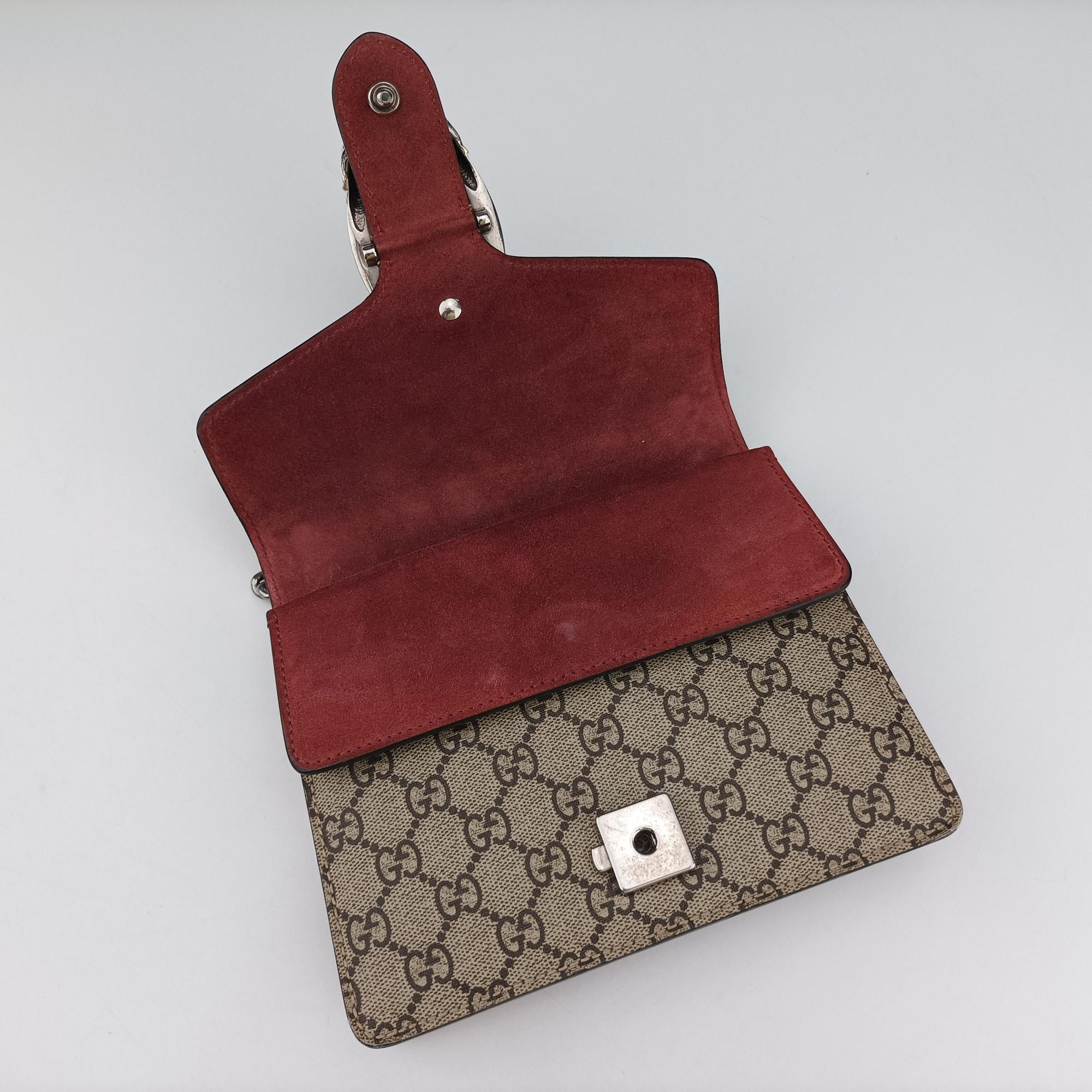 Vintage Gucci Dionysus beige×red×multicolor PVC coated canvas × suede 421970 shoulderbag | stylenewstar