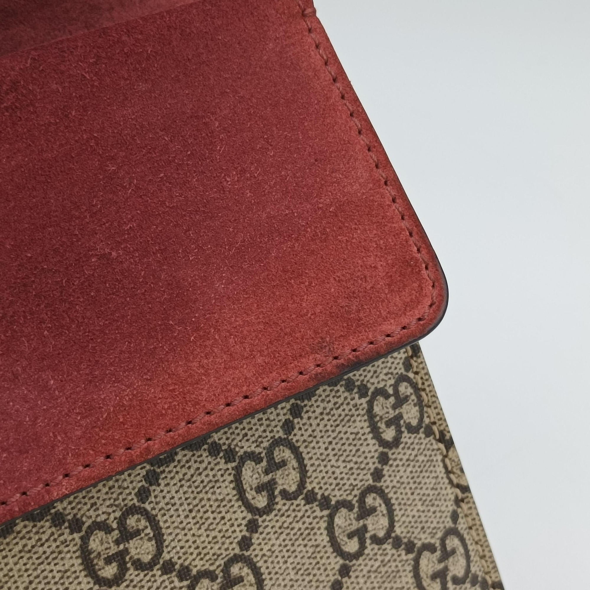 Vintage Gucci Dionysus beige×red×multicolor PVC coated canvas × suede 421970 shoulderbag | stylenewstar