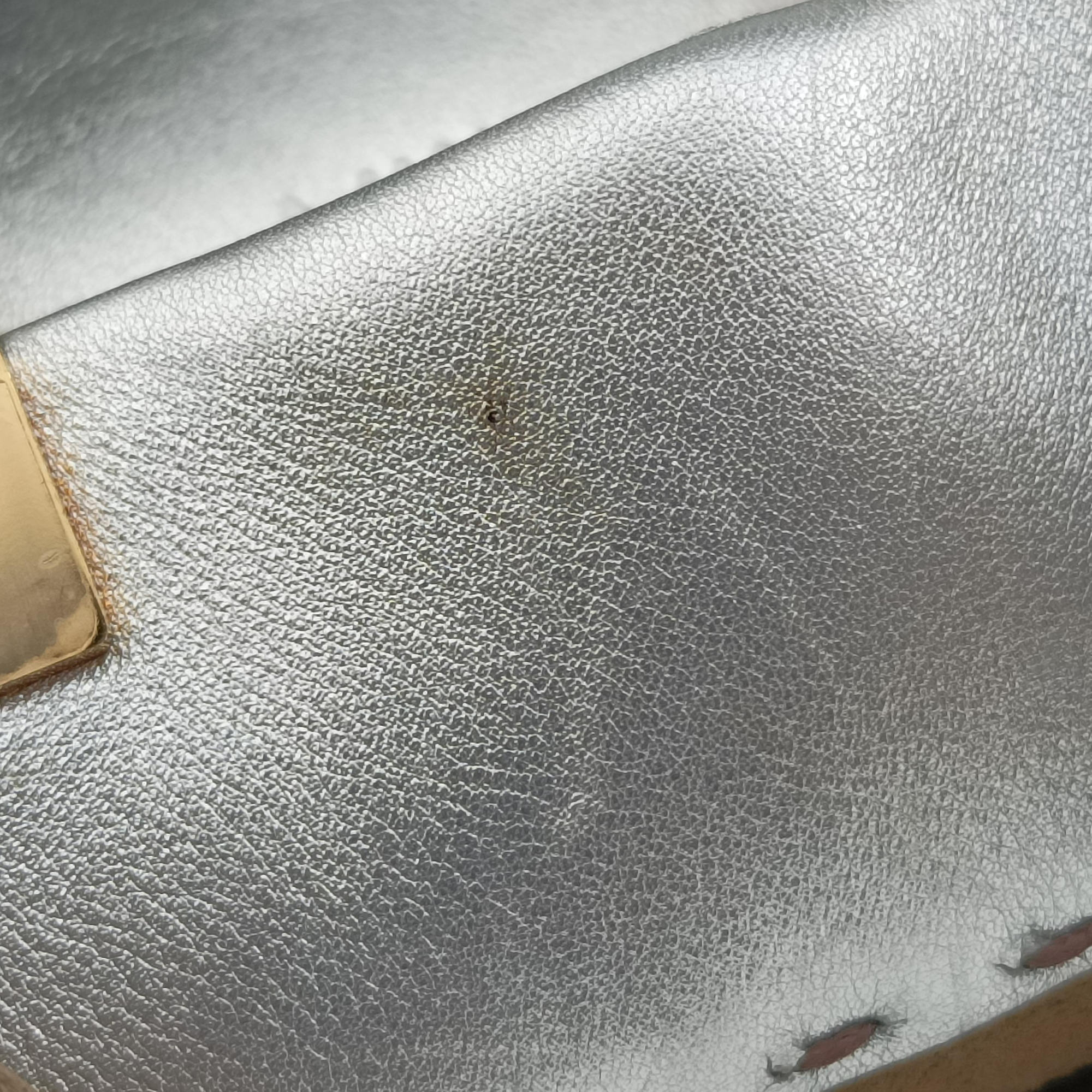 Vintage Fendi MINI SUNSHINE SHOPPER Silver Leather 8BS051 shoulderbag | stylenewstar